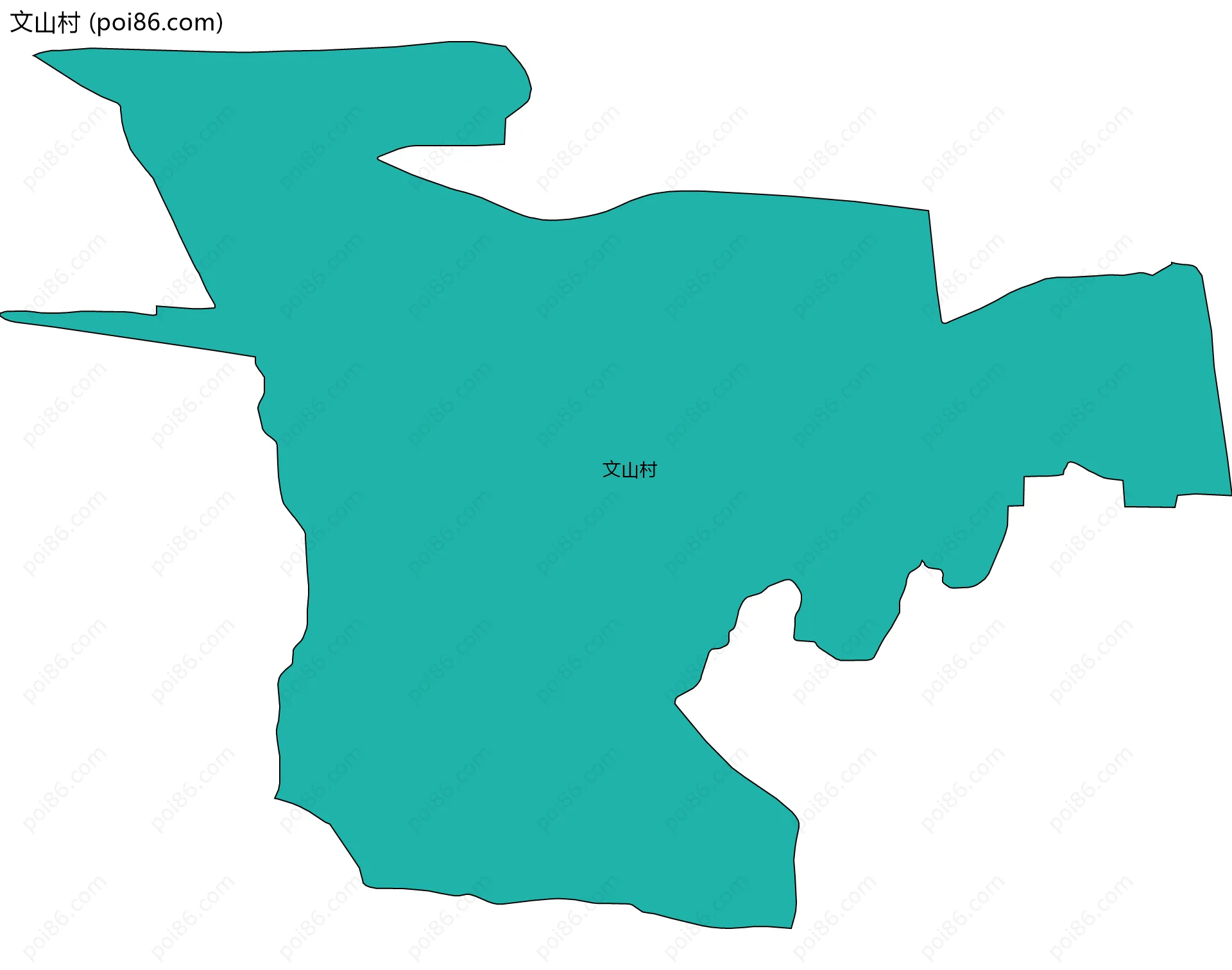文山村边界地图