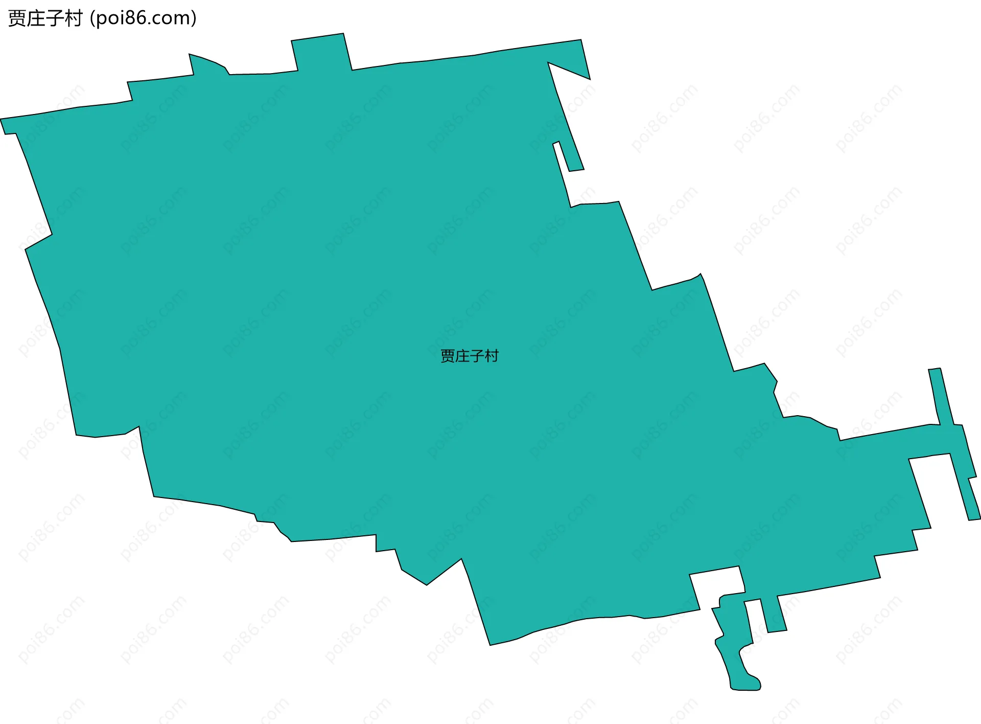 贾庄子村边界地图