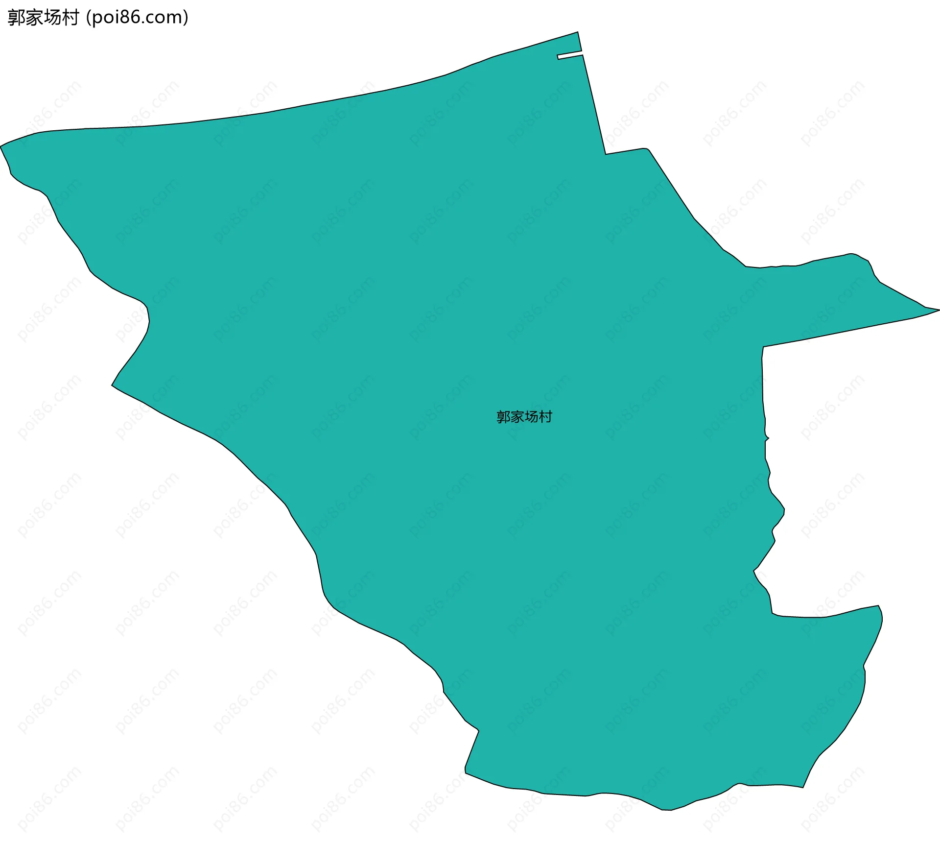 郭家场村边界地图