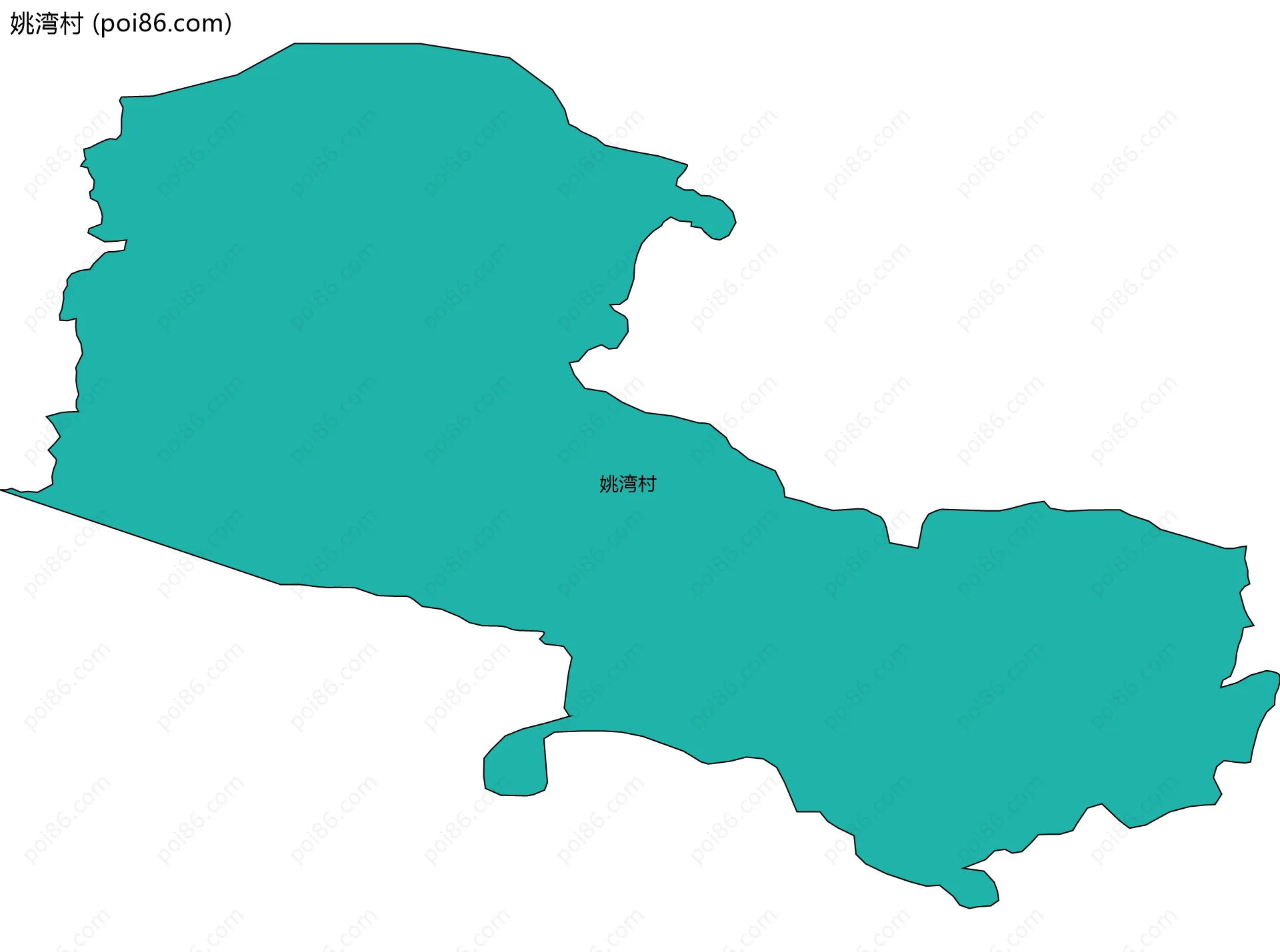 姚湾村边界地图