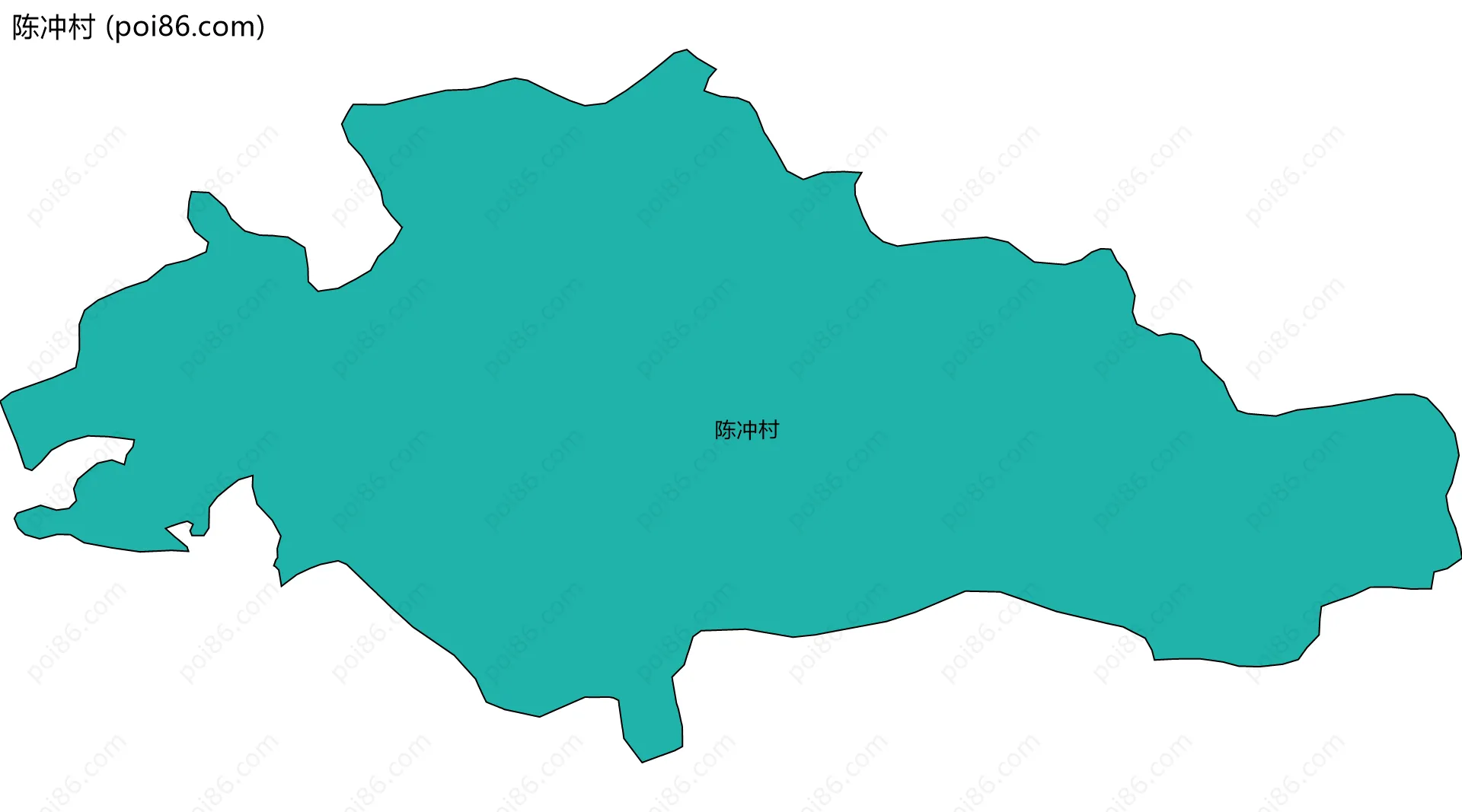 陈冲村边界地图