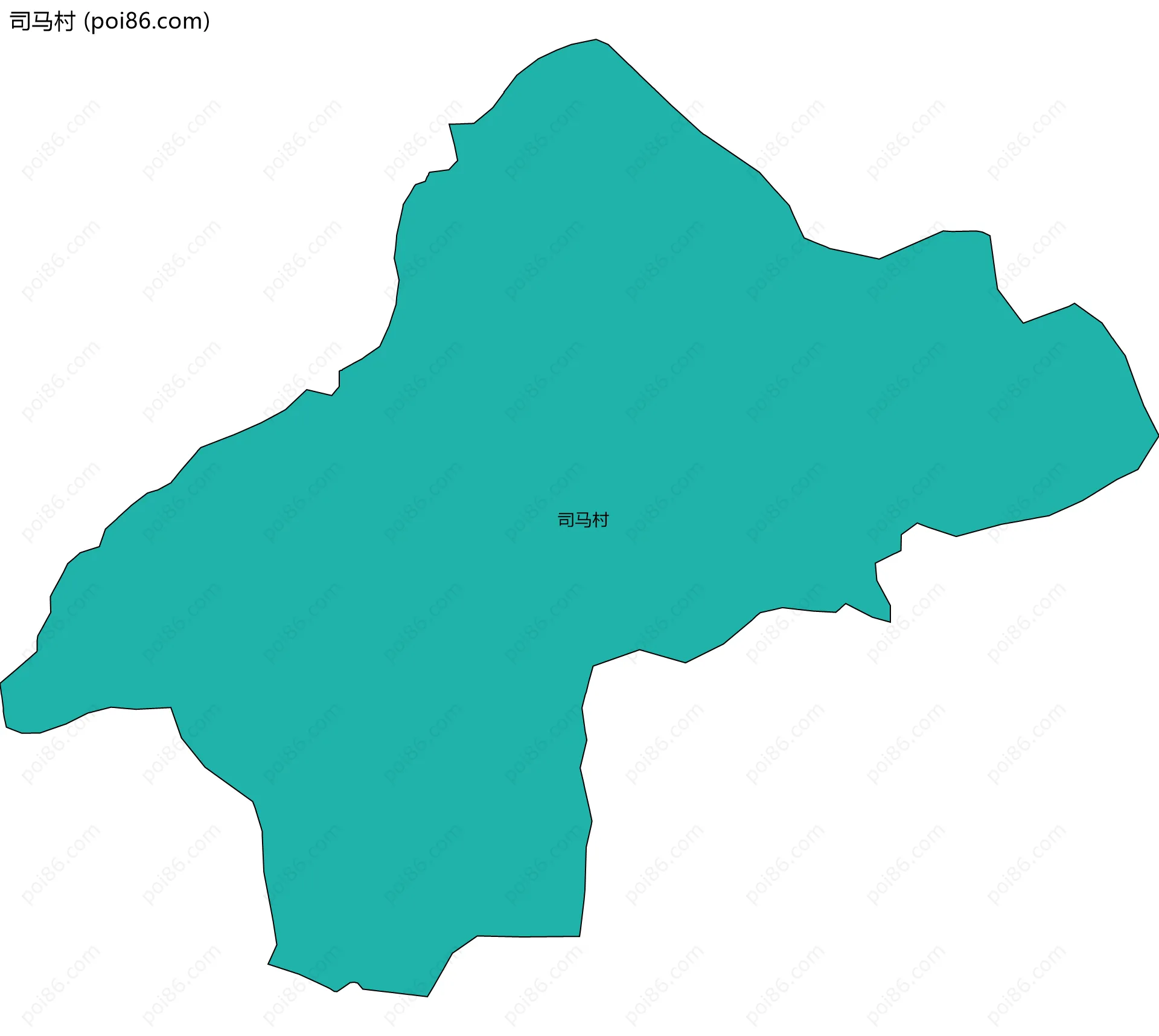 司马村边界地图
