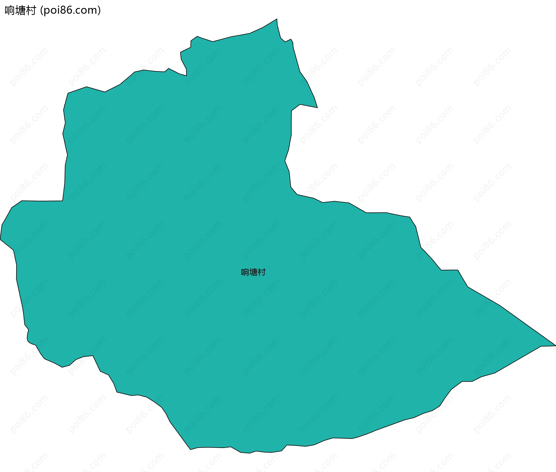 响塘村边界地图