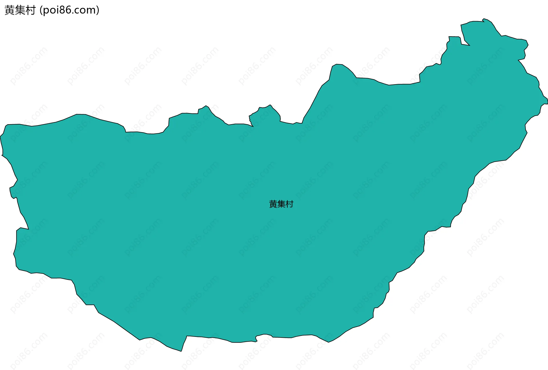 黄集村边界地图