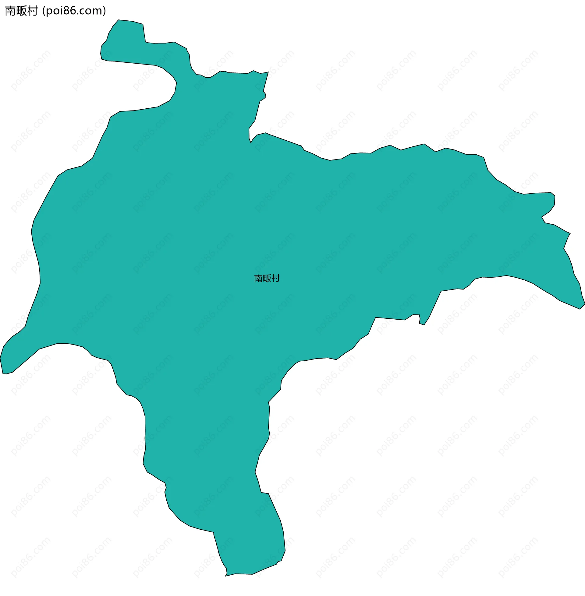 南畈村边界地图