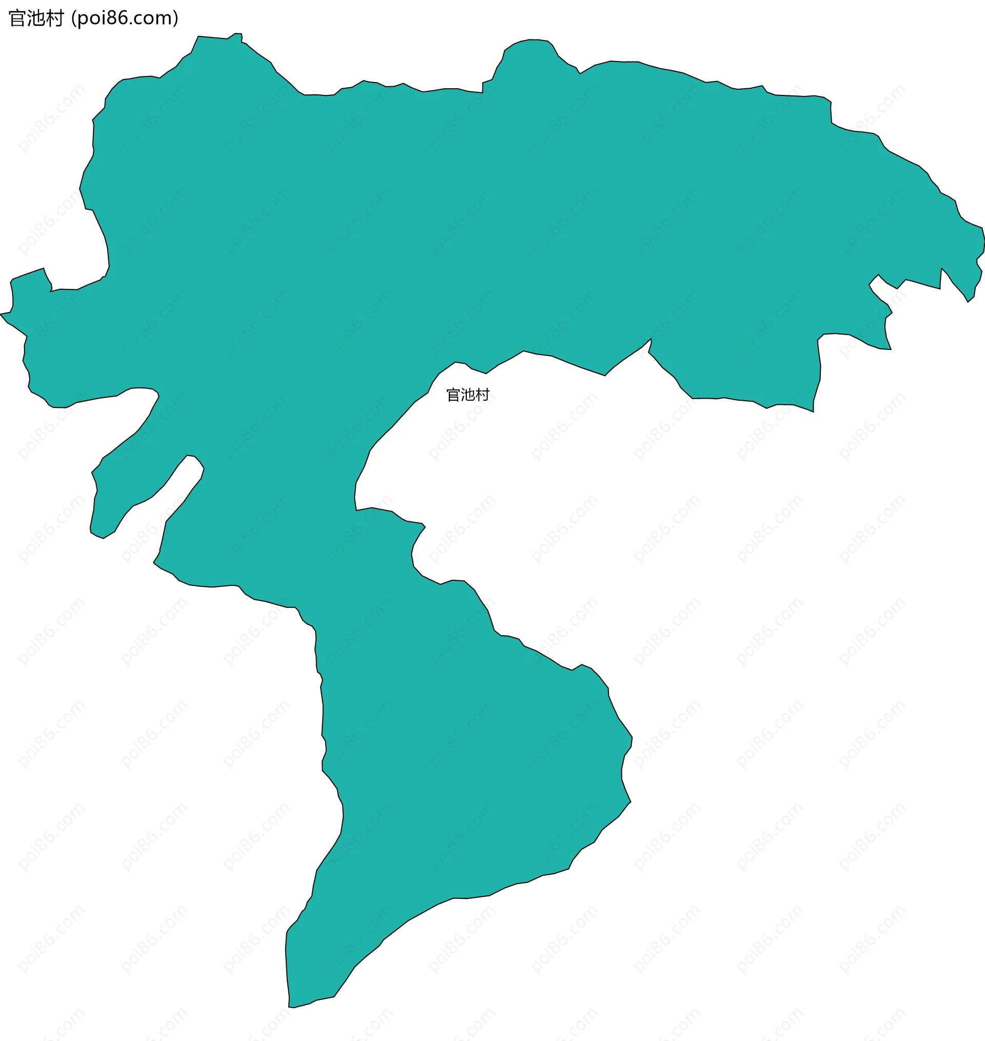 官池村边界地图