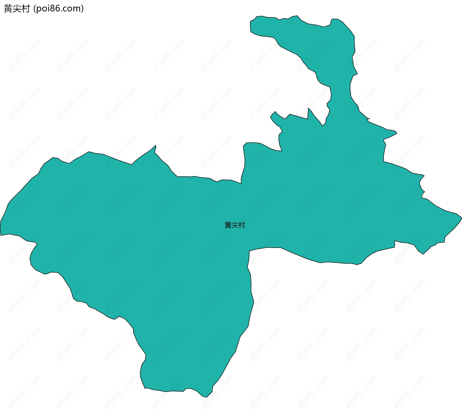 黄尖村边界地图