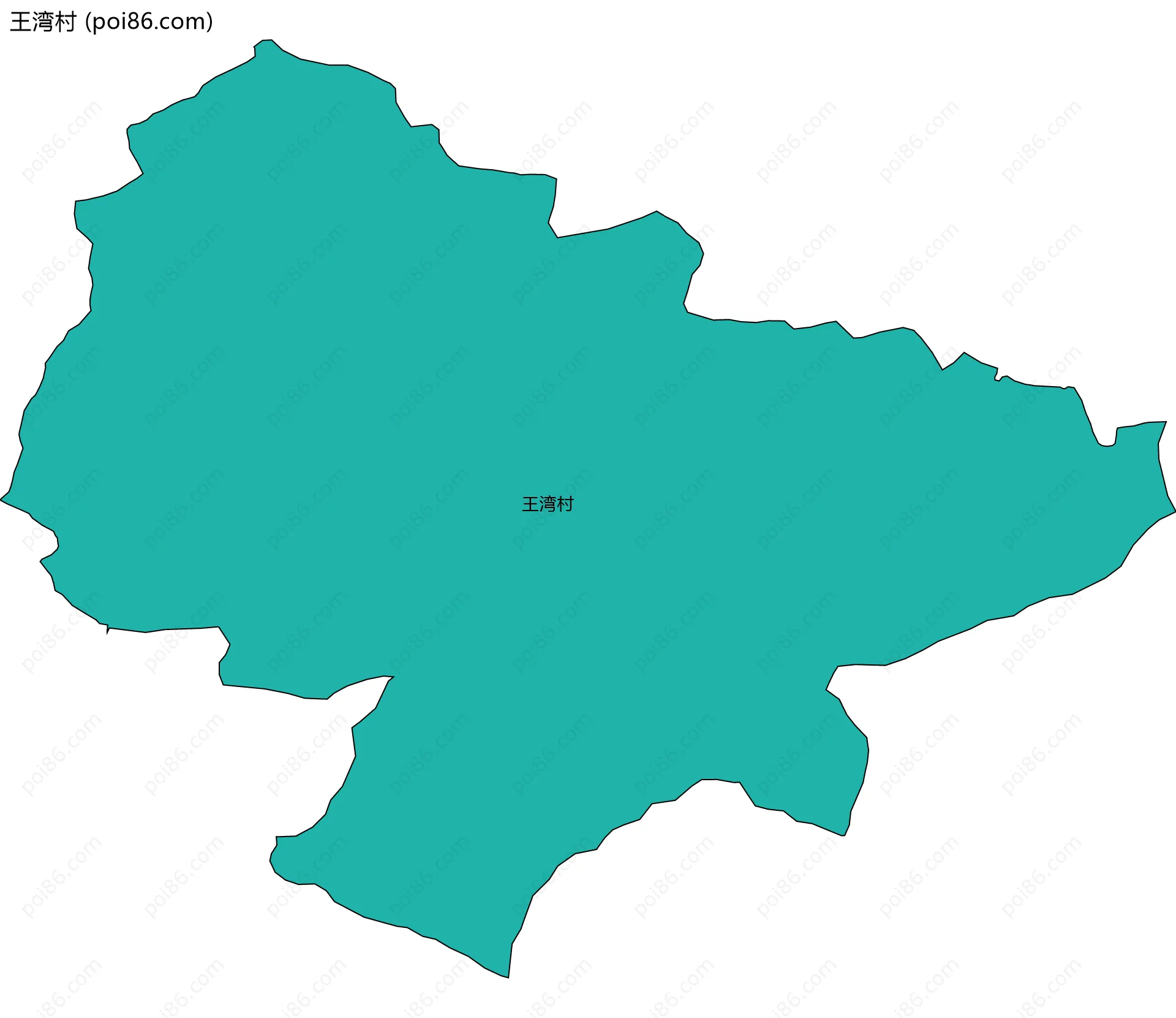 王湾村边界地图