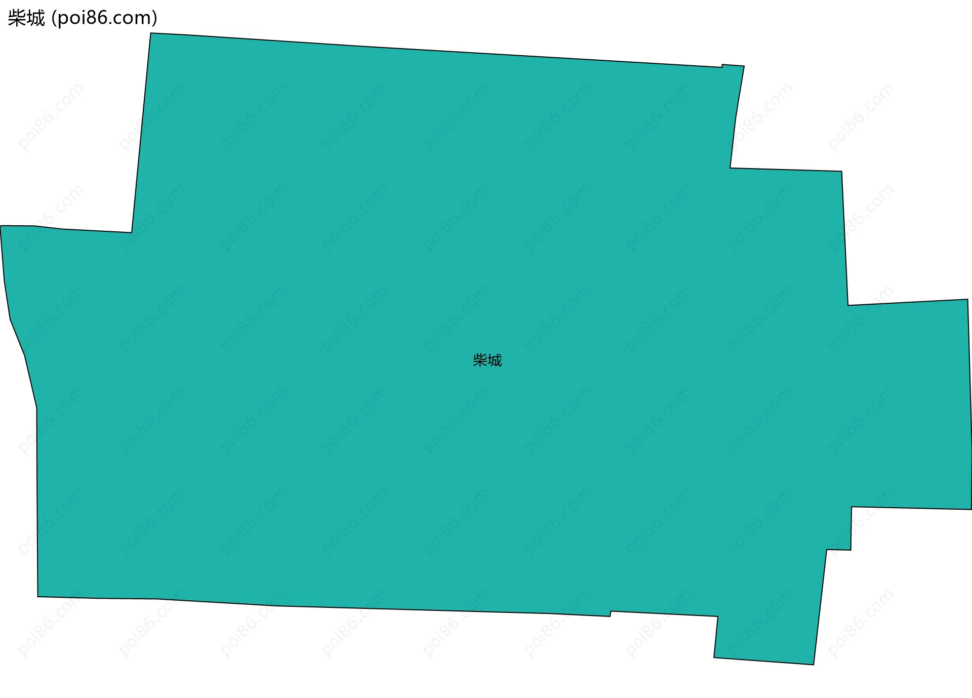 柴城边界地图