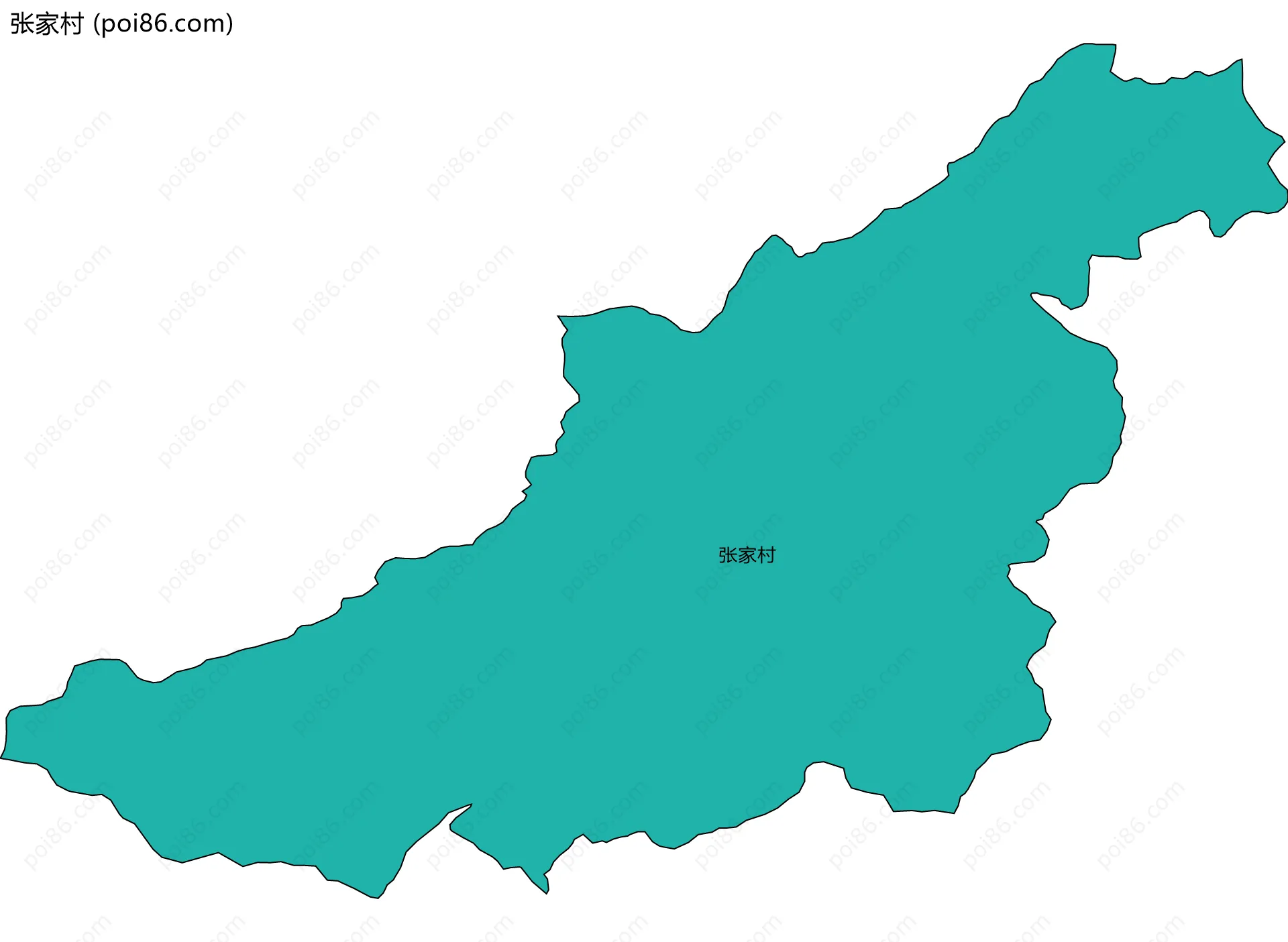 张家村边界地图