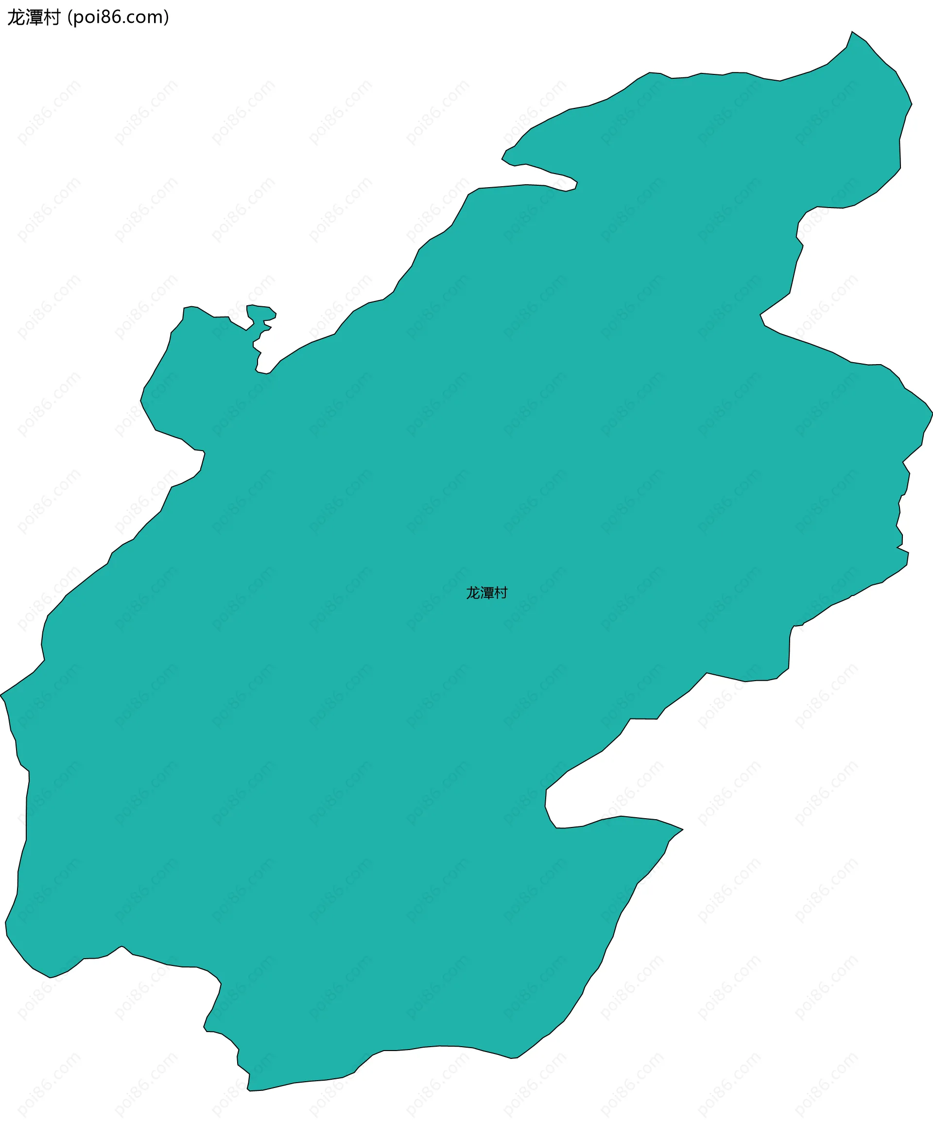 龙潭村边界地图