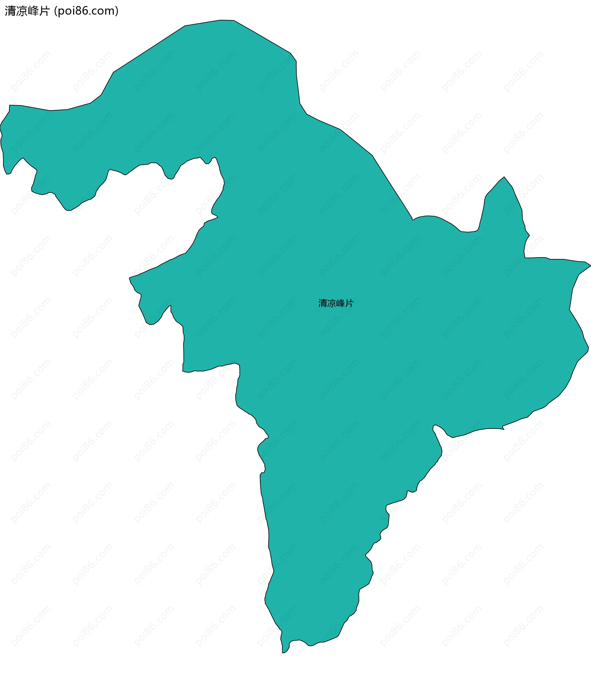 清凉峰片边界地图