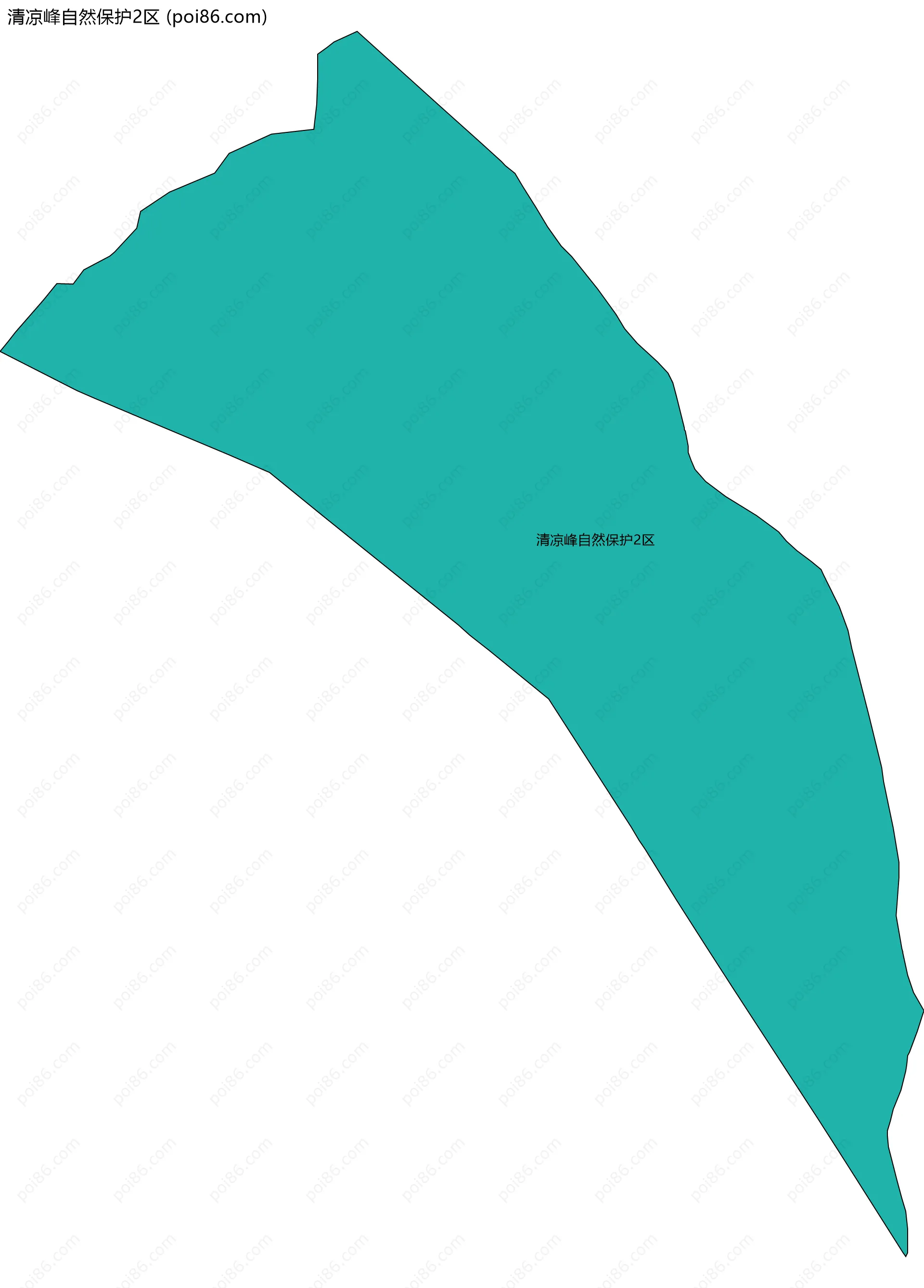 清凉峰自然保护2区边界地图
