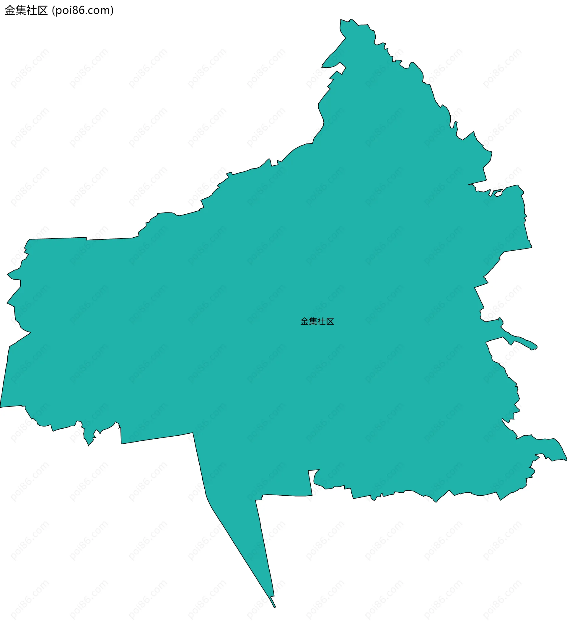 金集社区边界地图