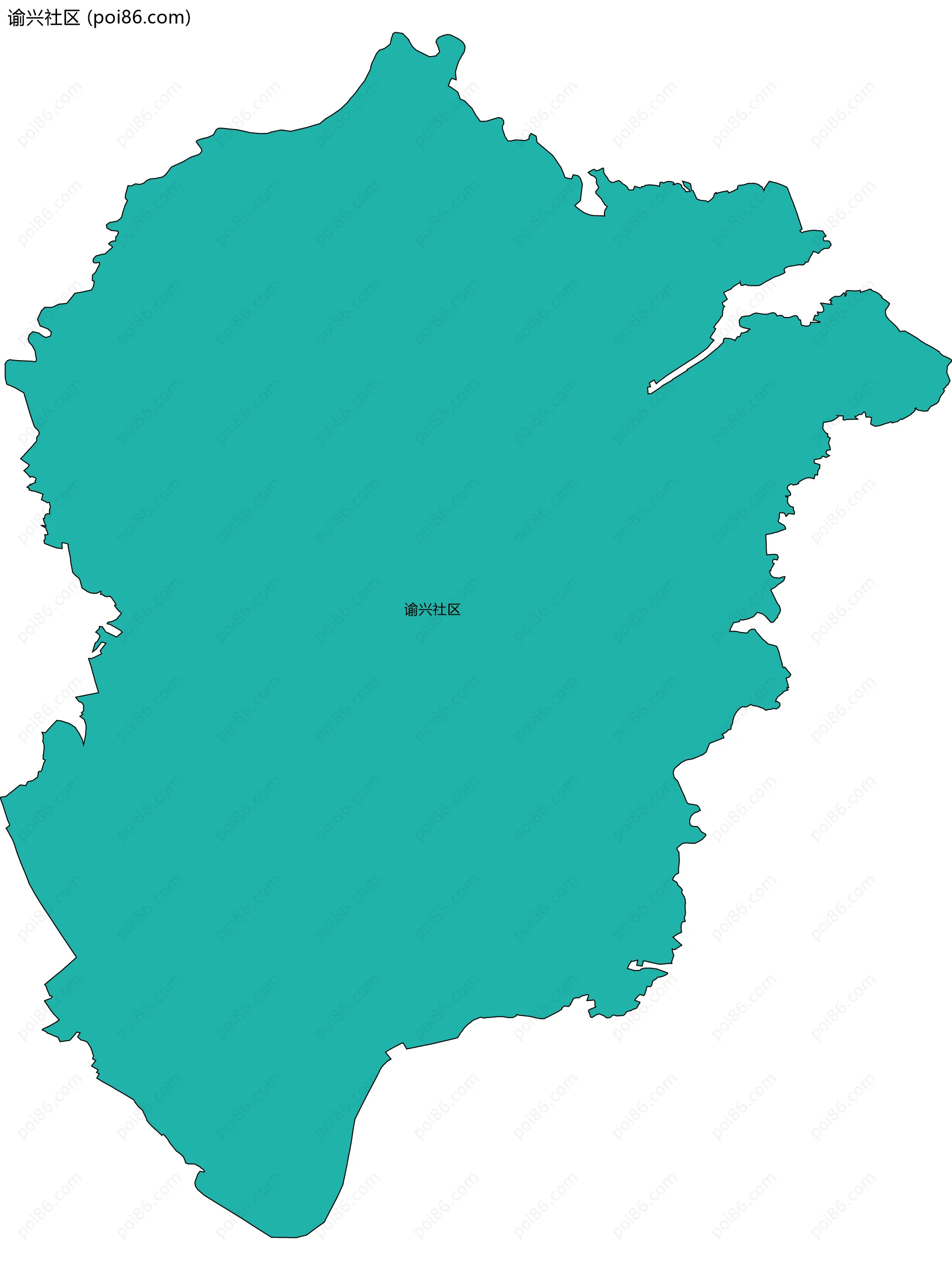 谕兴社区边界地图