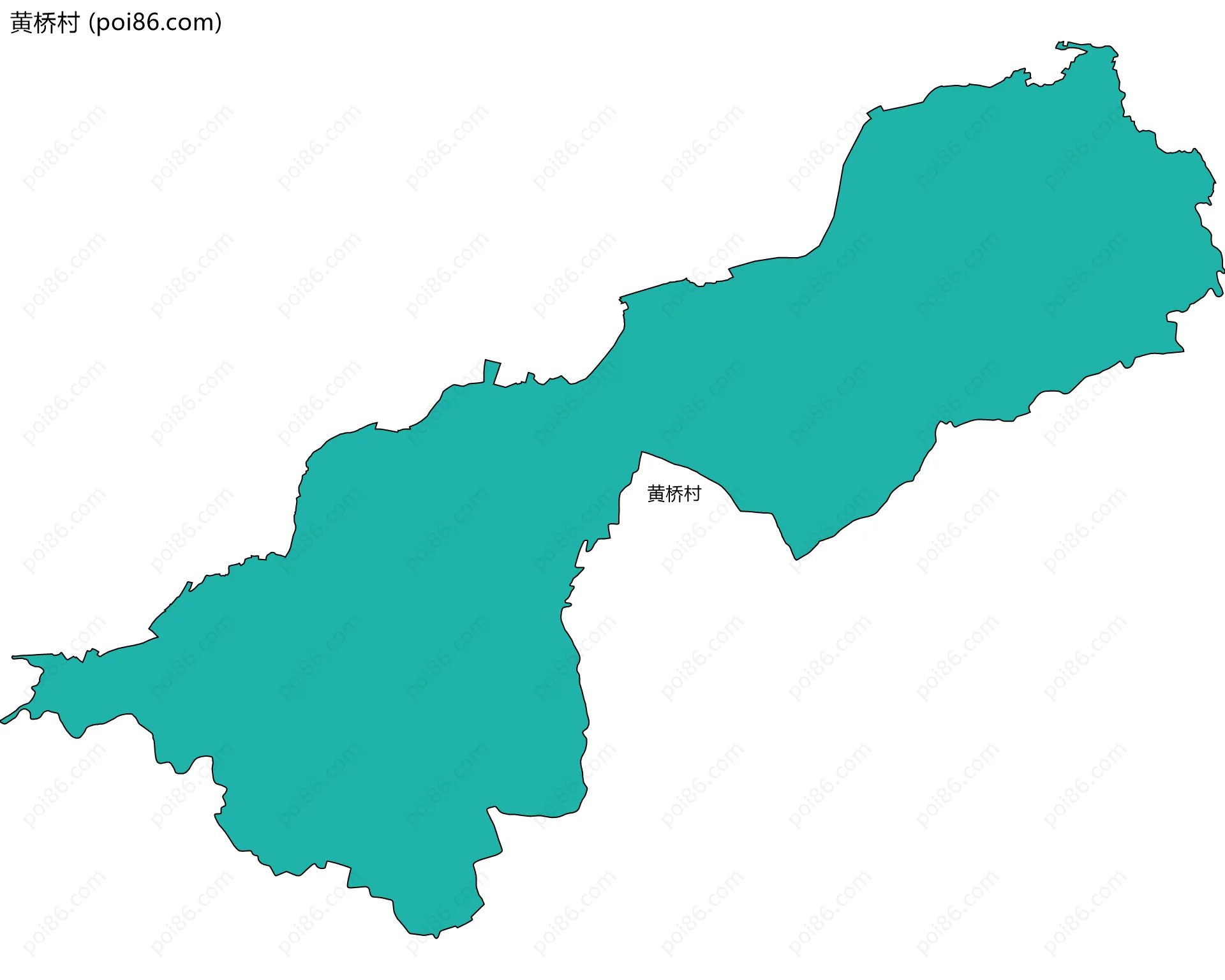 黄桥村边界地图