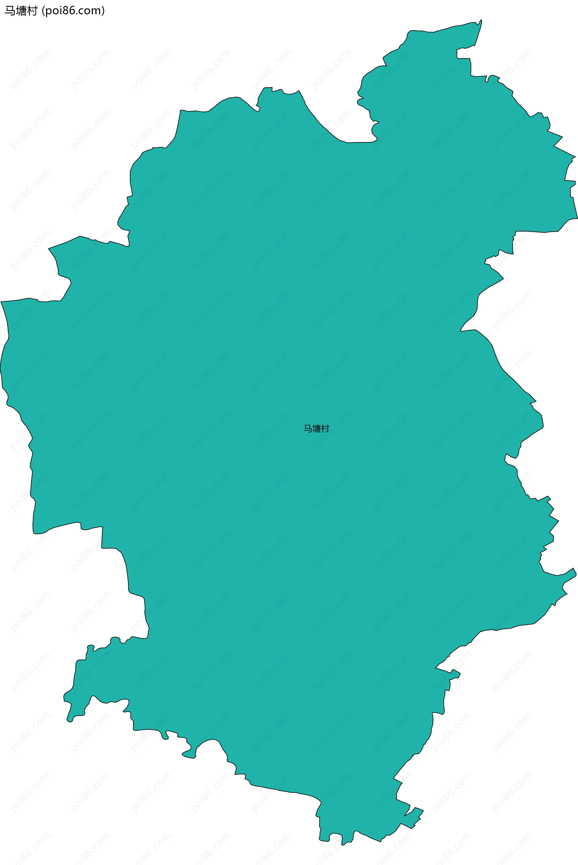 马塘村边界地图