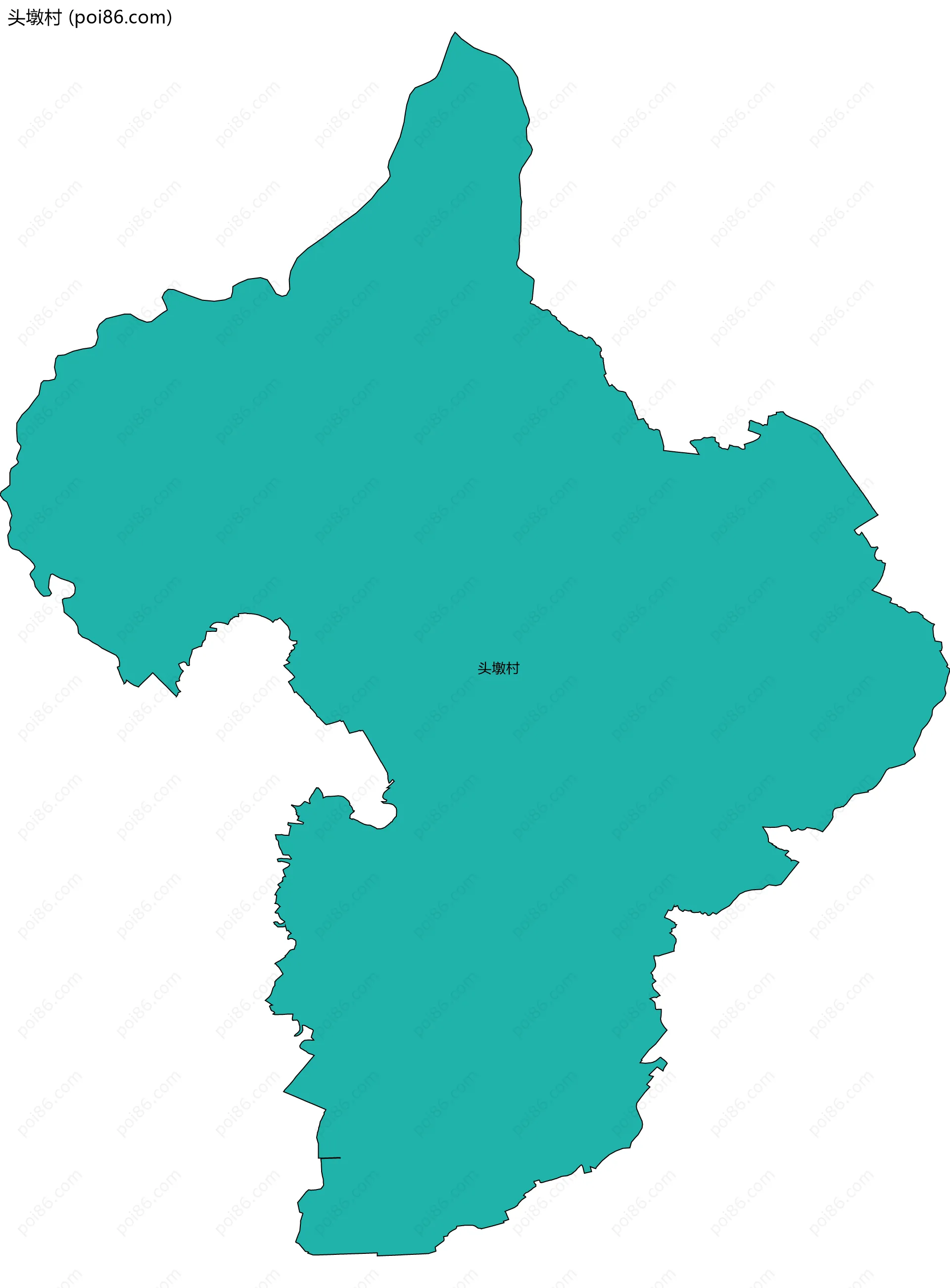 头墩村边界地图