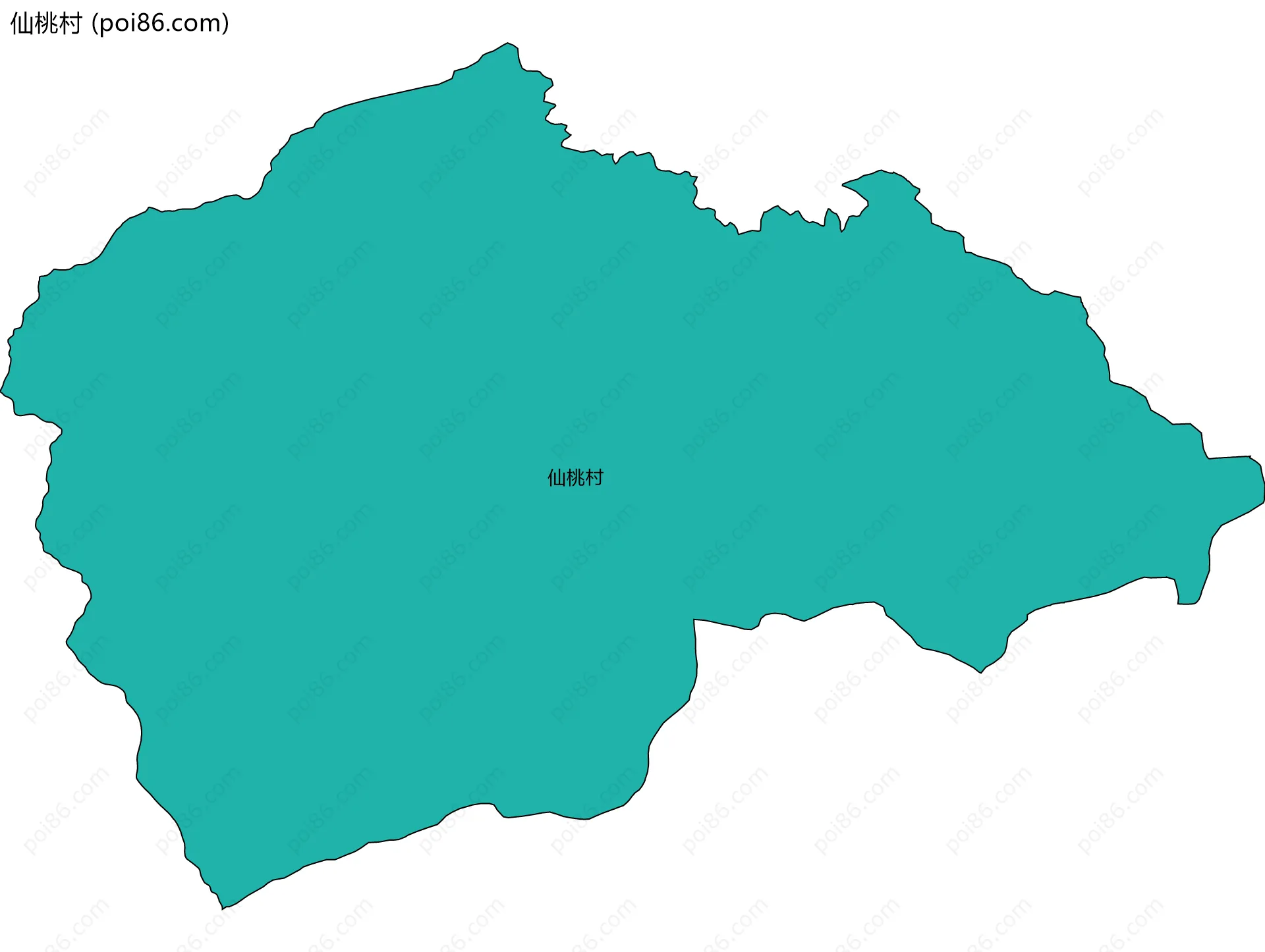 仙桃村边界地图