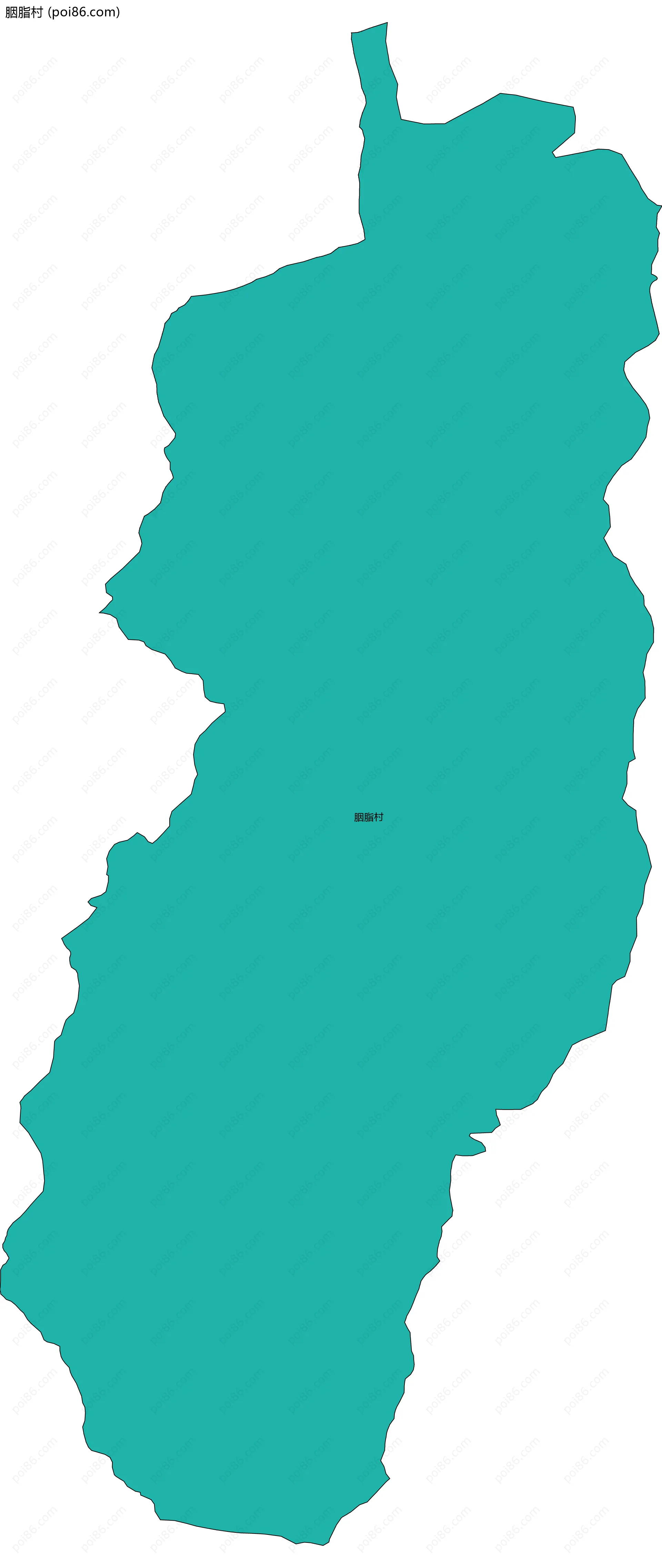 胭脂村边界地图