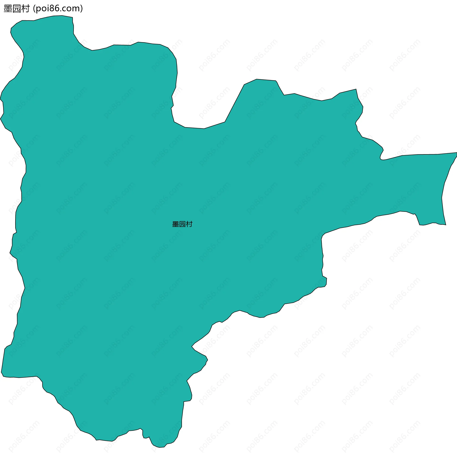 墨园村边界地图