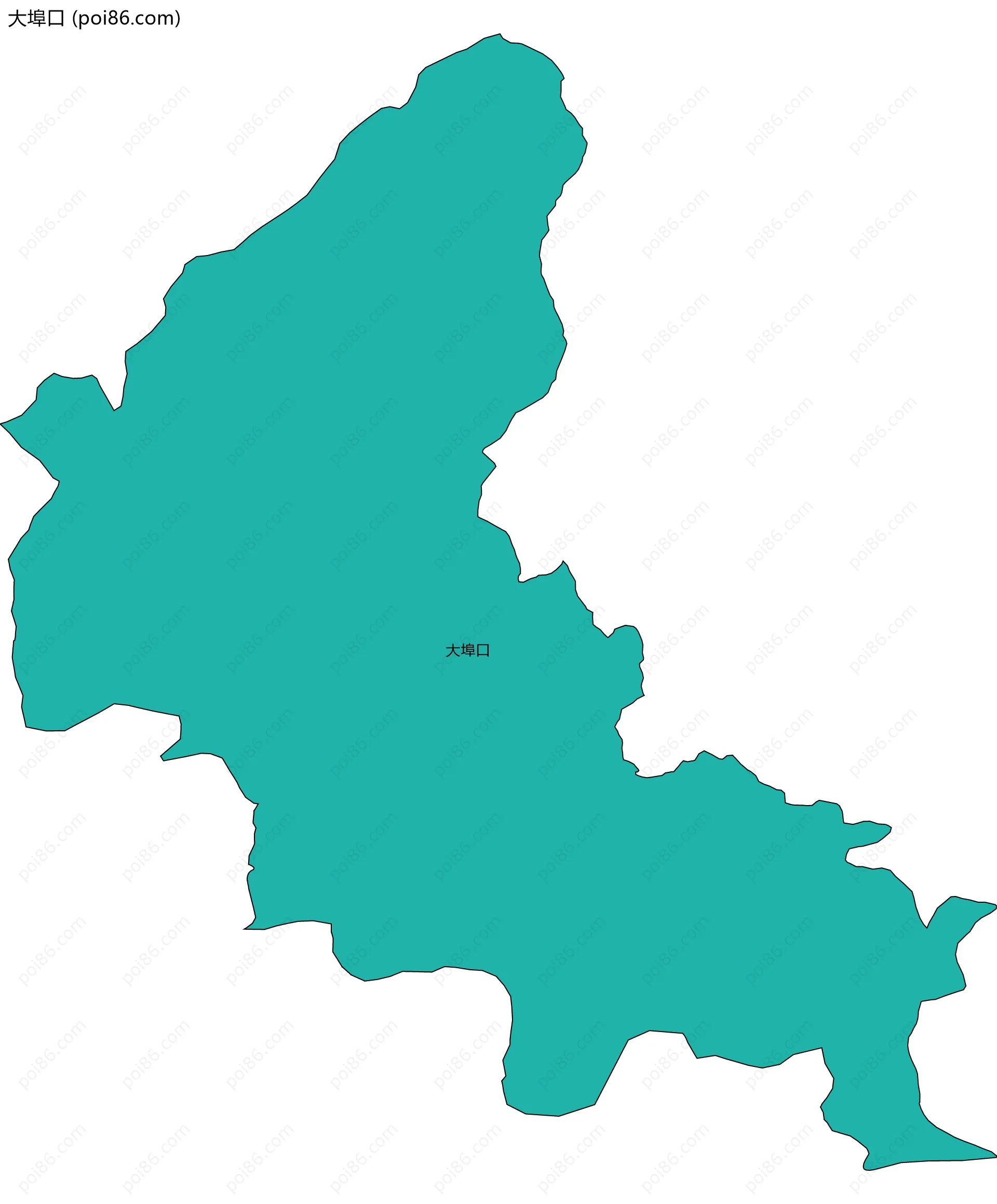 大埠口边界地图