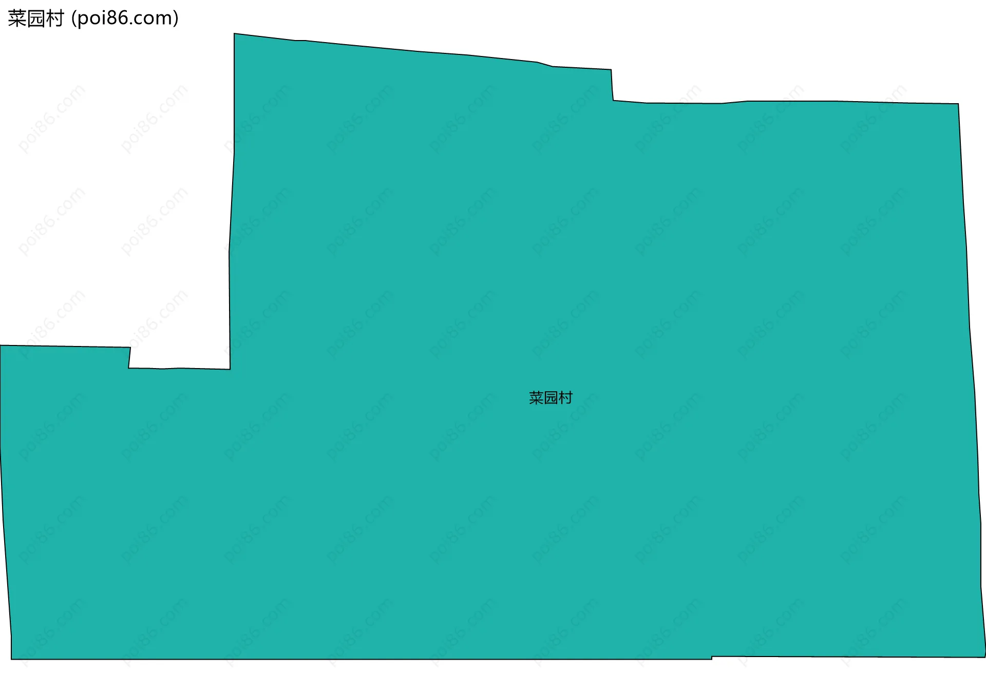 菜园村边界地图