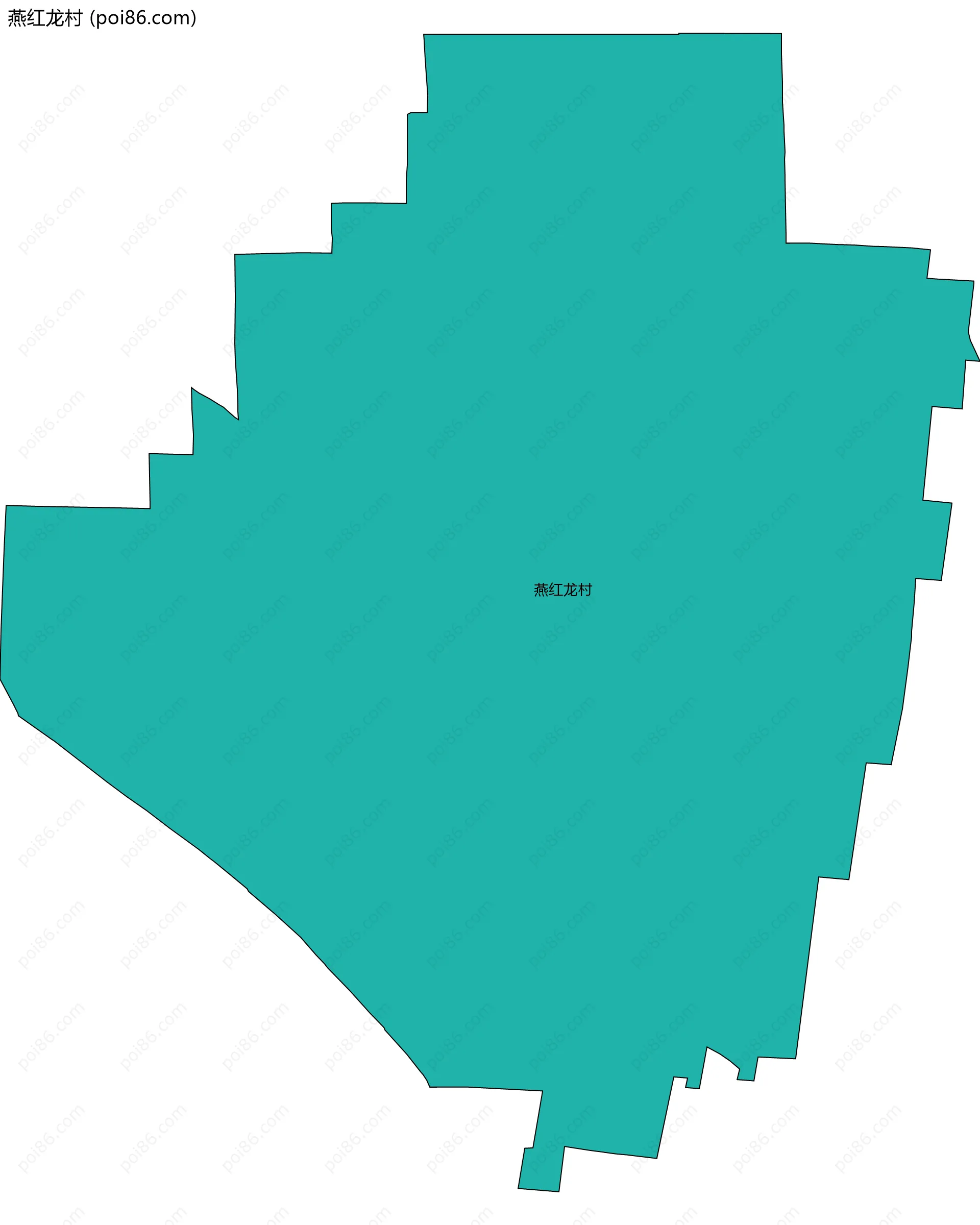 燕红龙村边界地图