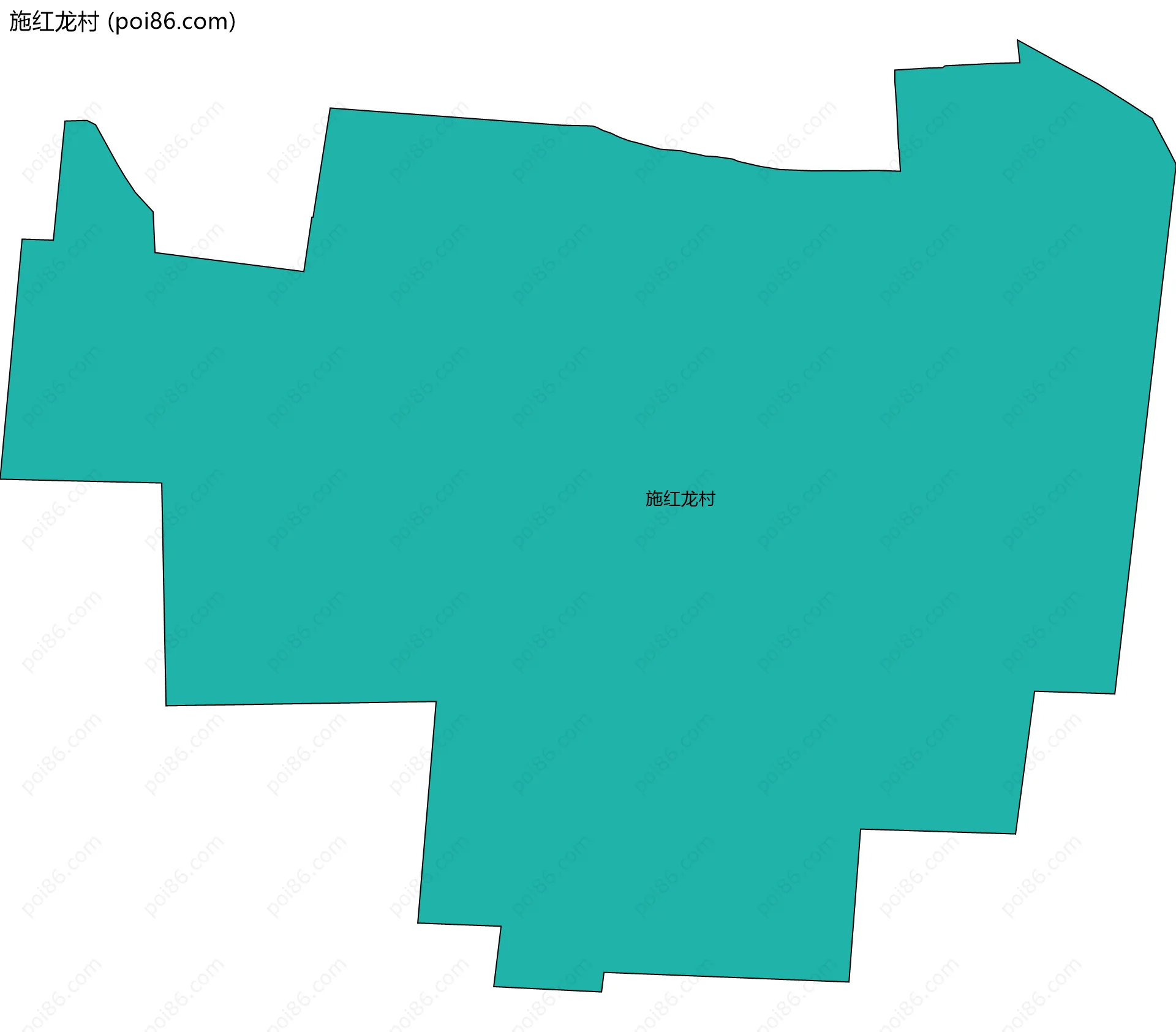 施红龙村边界地图
