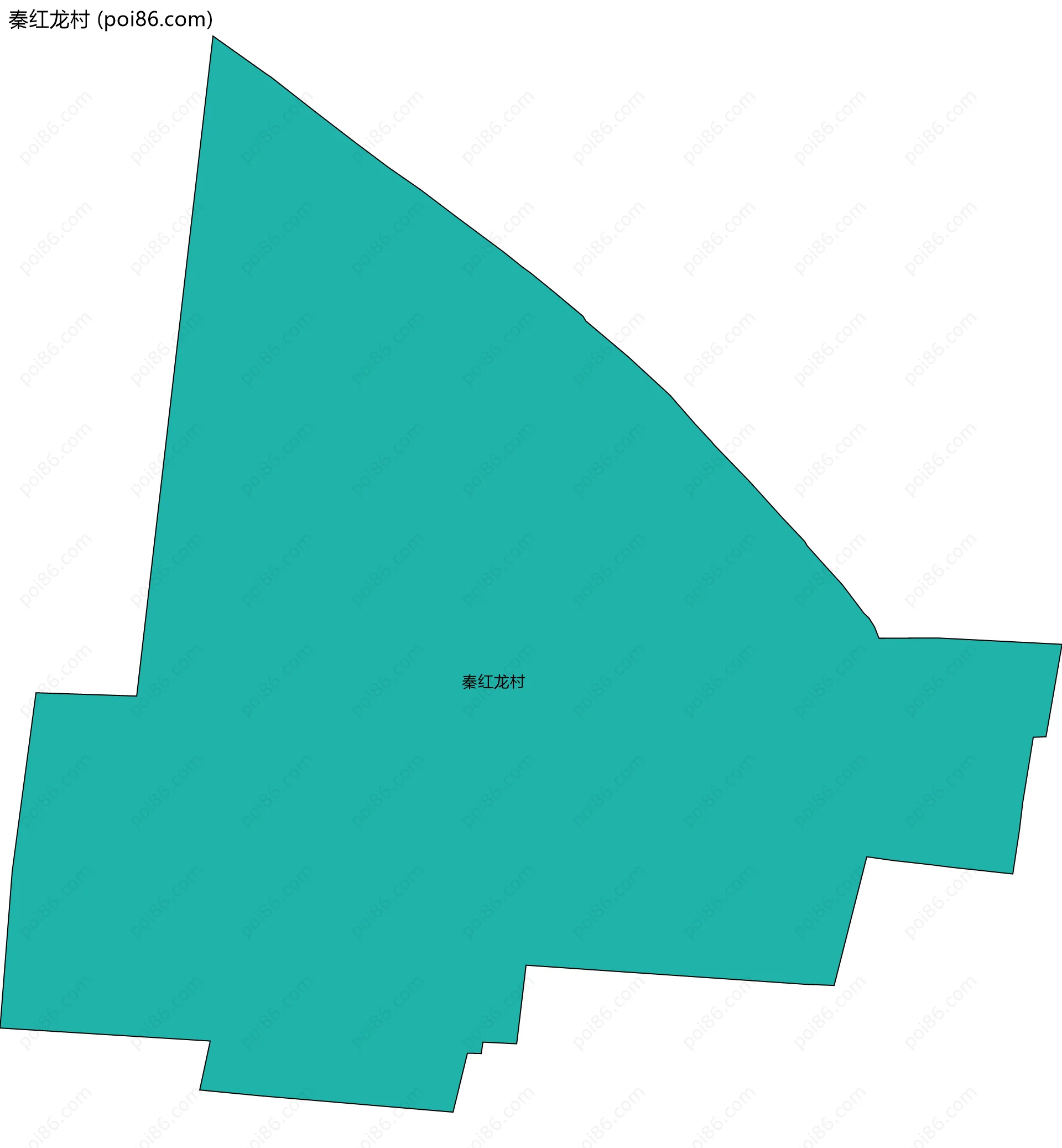 秦红龙村边界地图