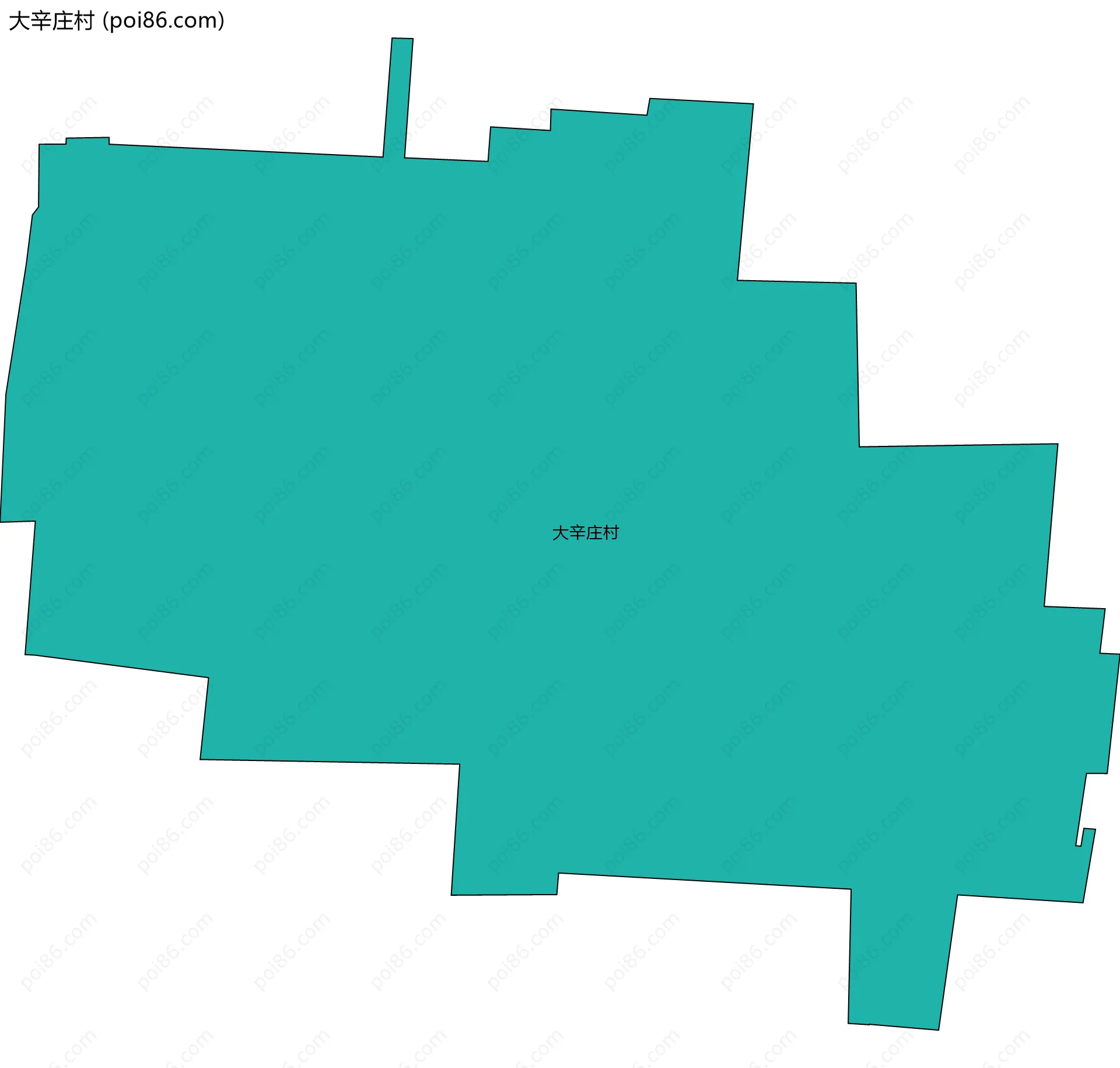 大辛庄村边界地图