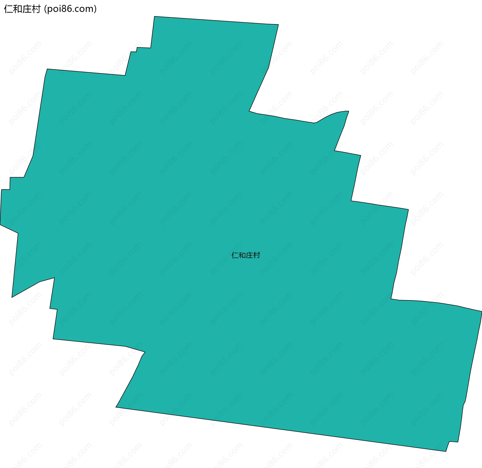 仁和庄村边界地图