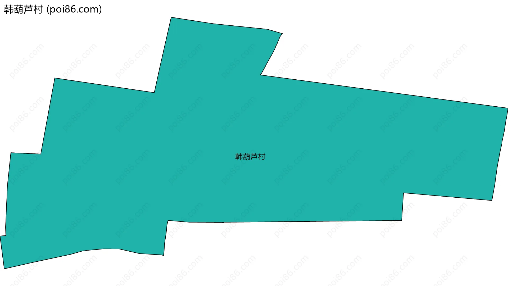 韩葫芦村边界地图