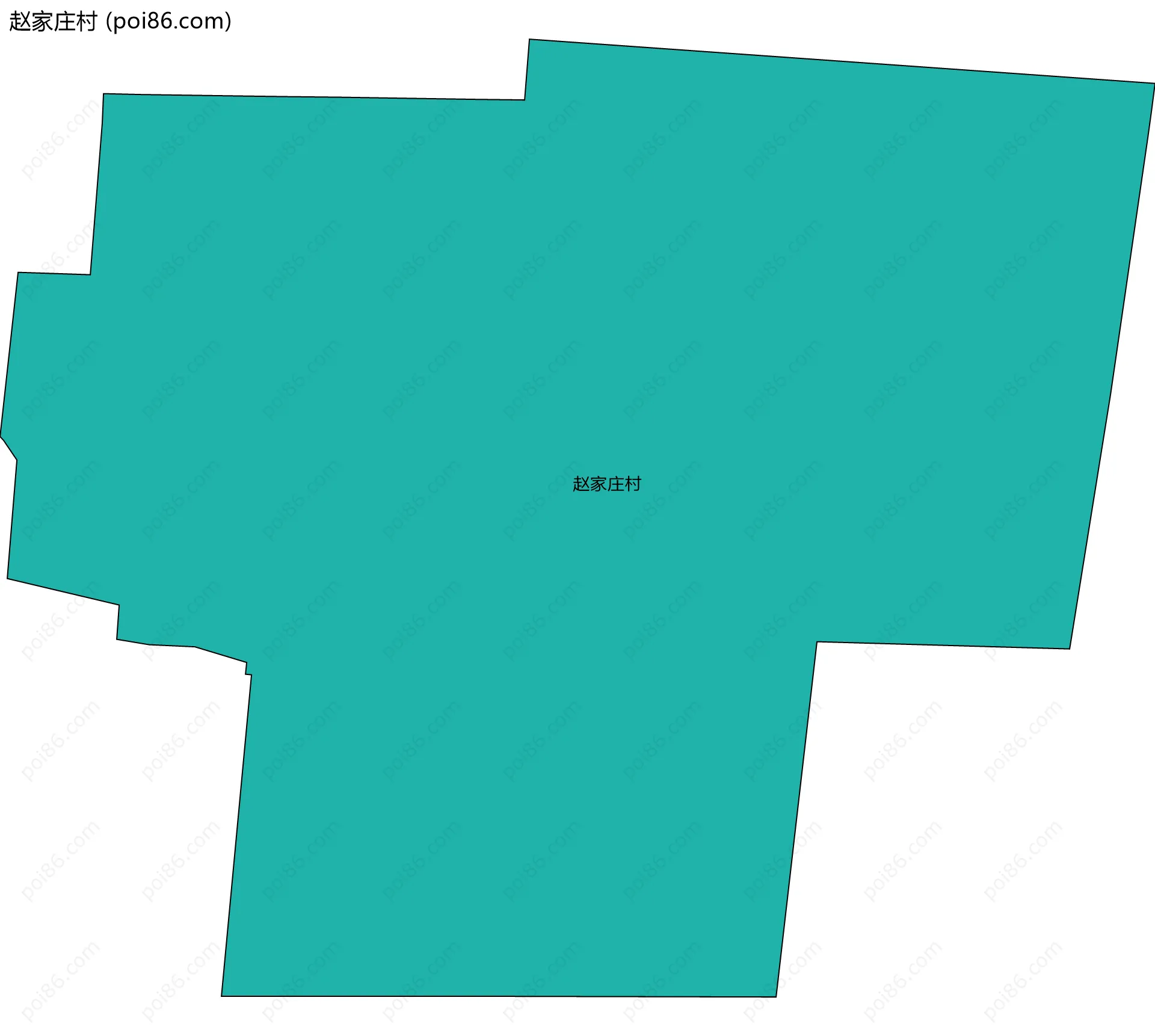 赵家庄村边界地图