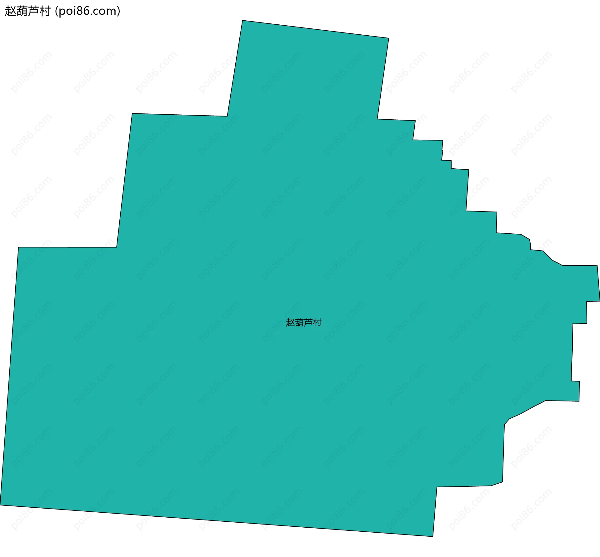 赵葫芦村边界地图