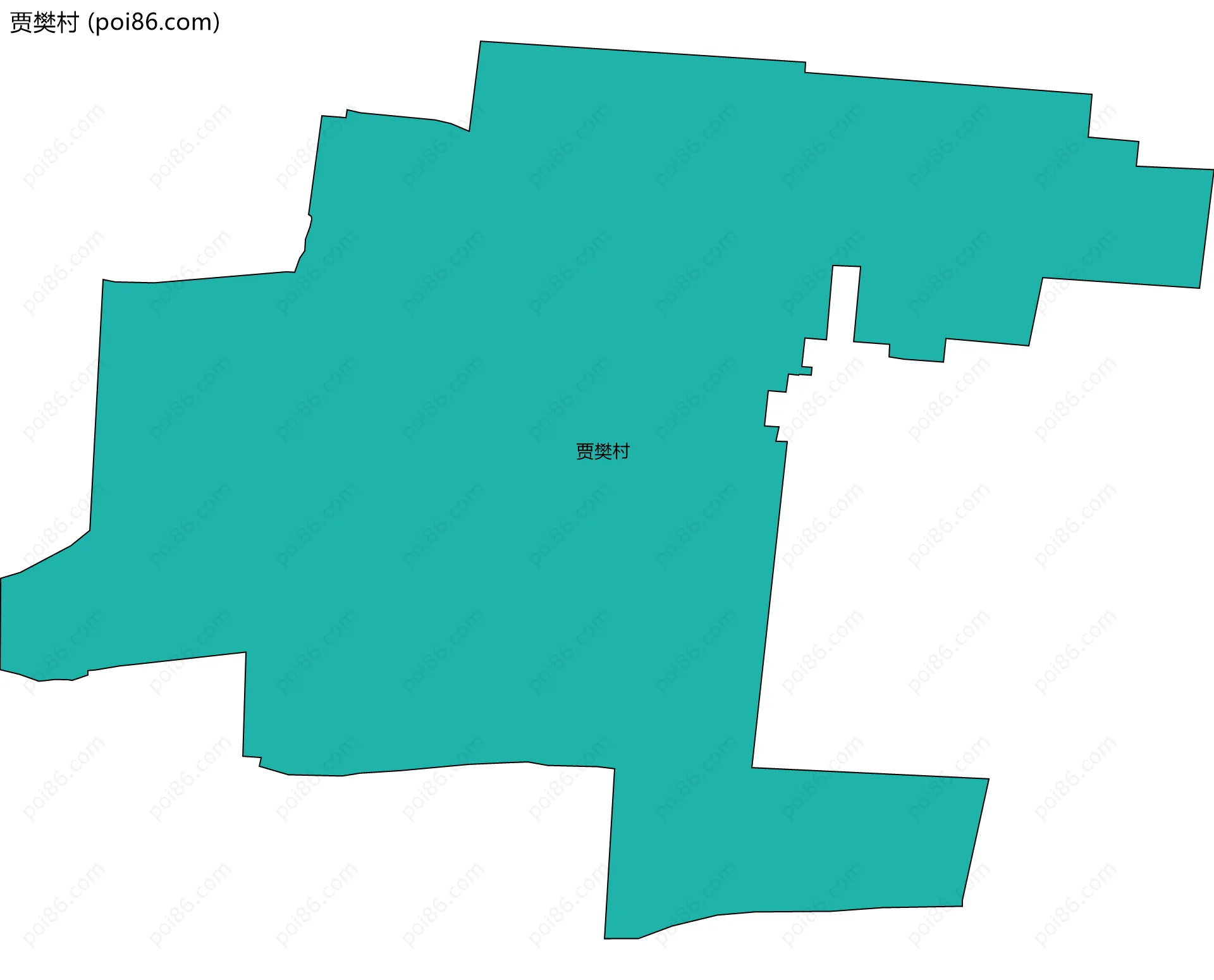 贾樊村边界地图
