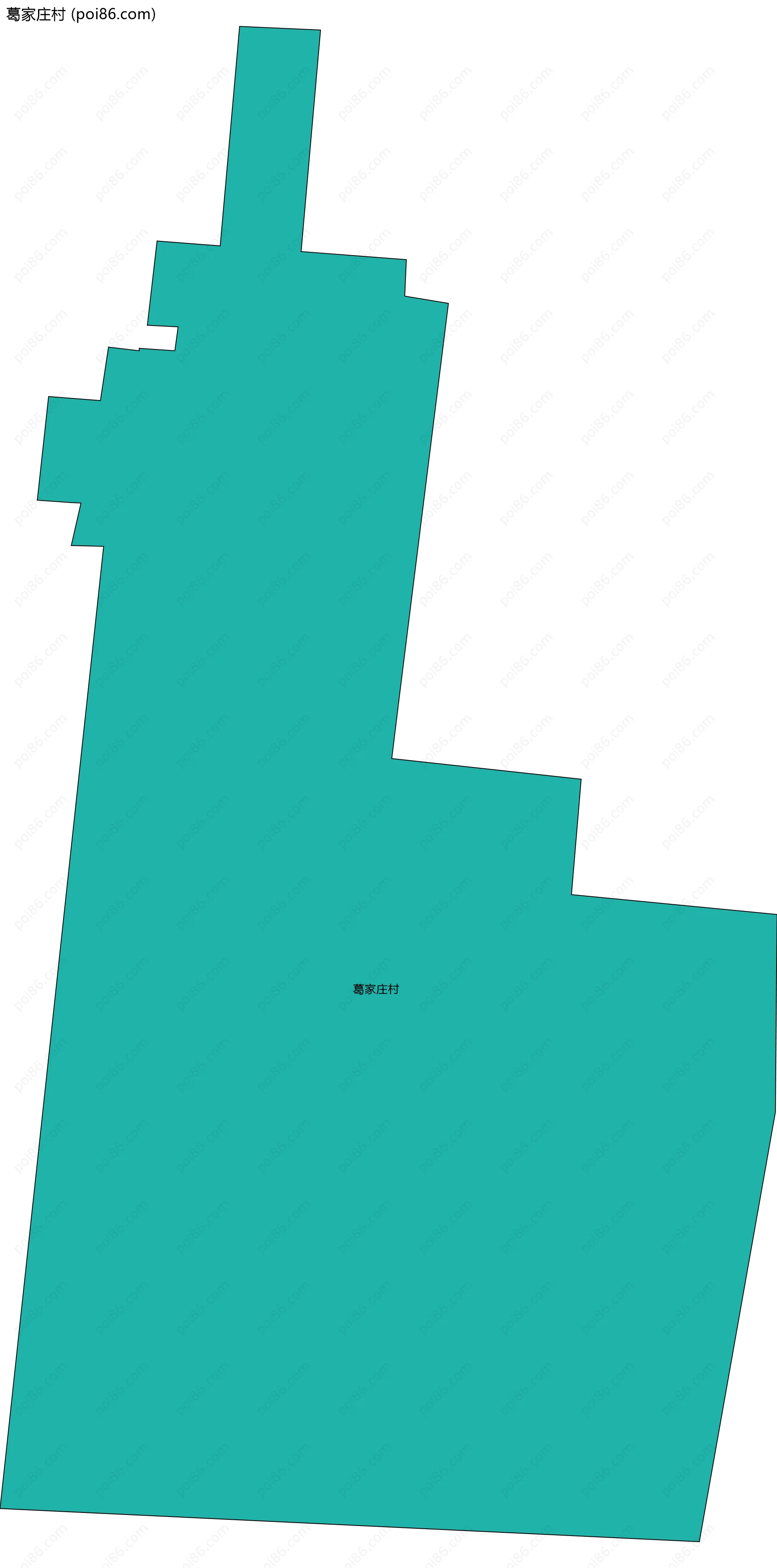 葛家庄村边界地图