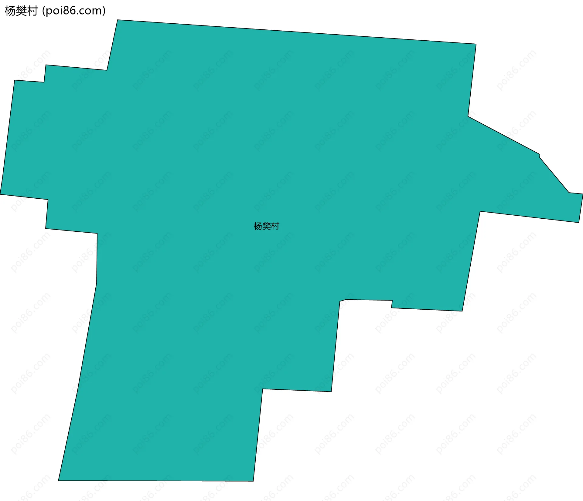 杨樊村边界地图