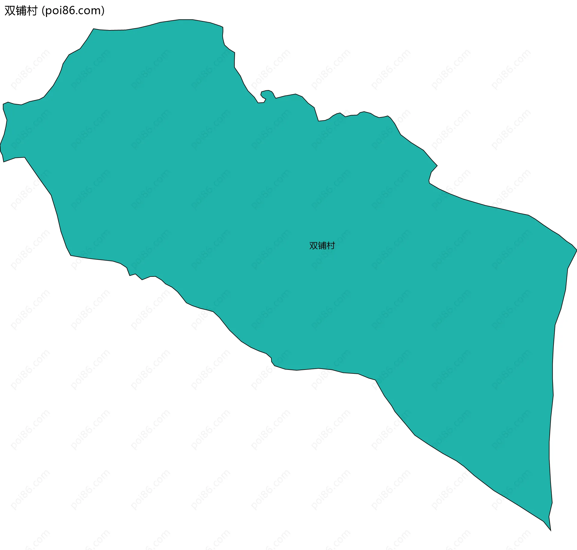 双铺村边界地图