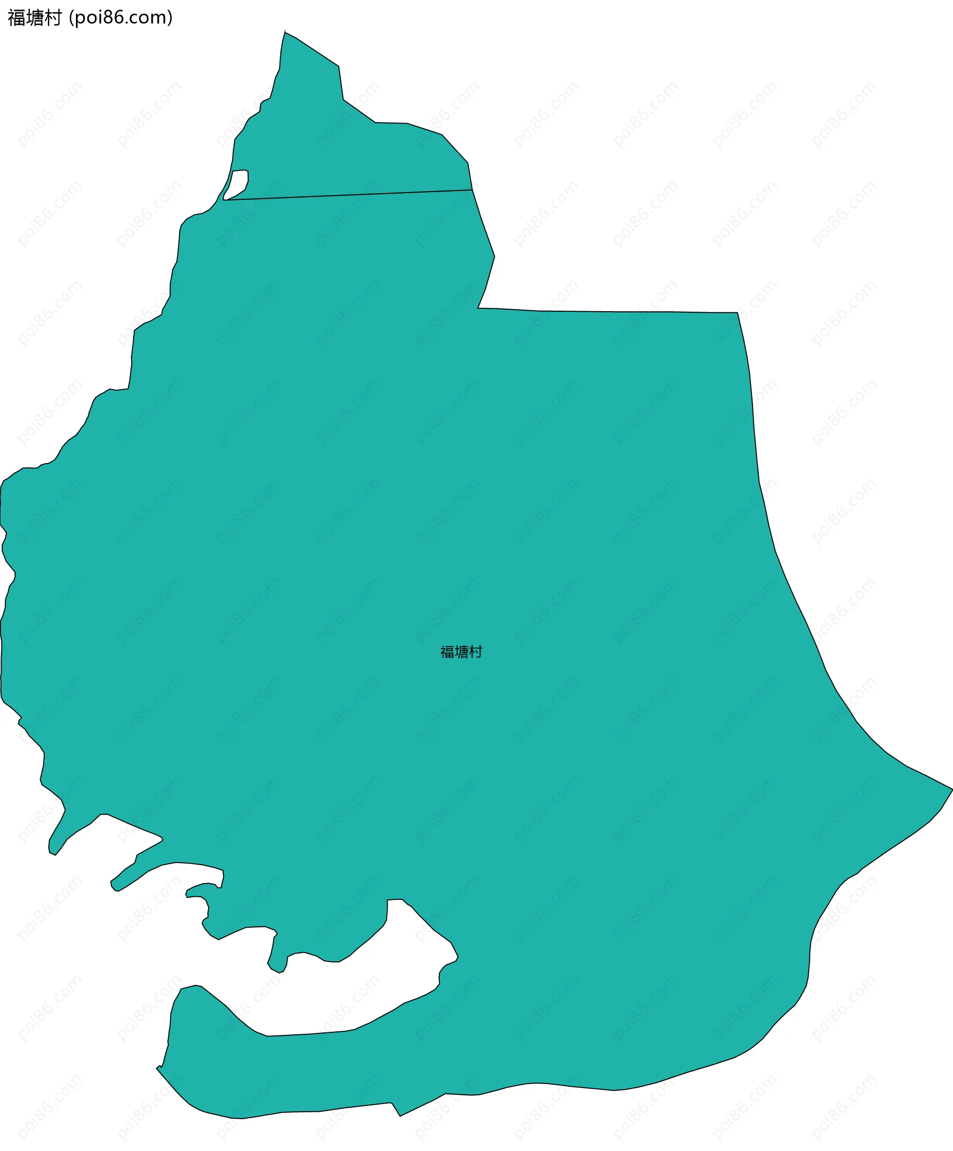 福塘村边界地图