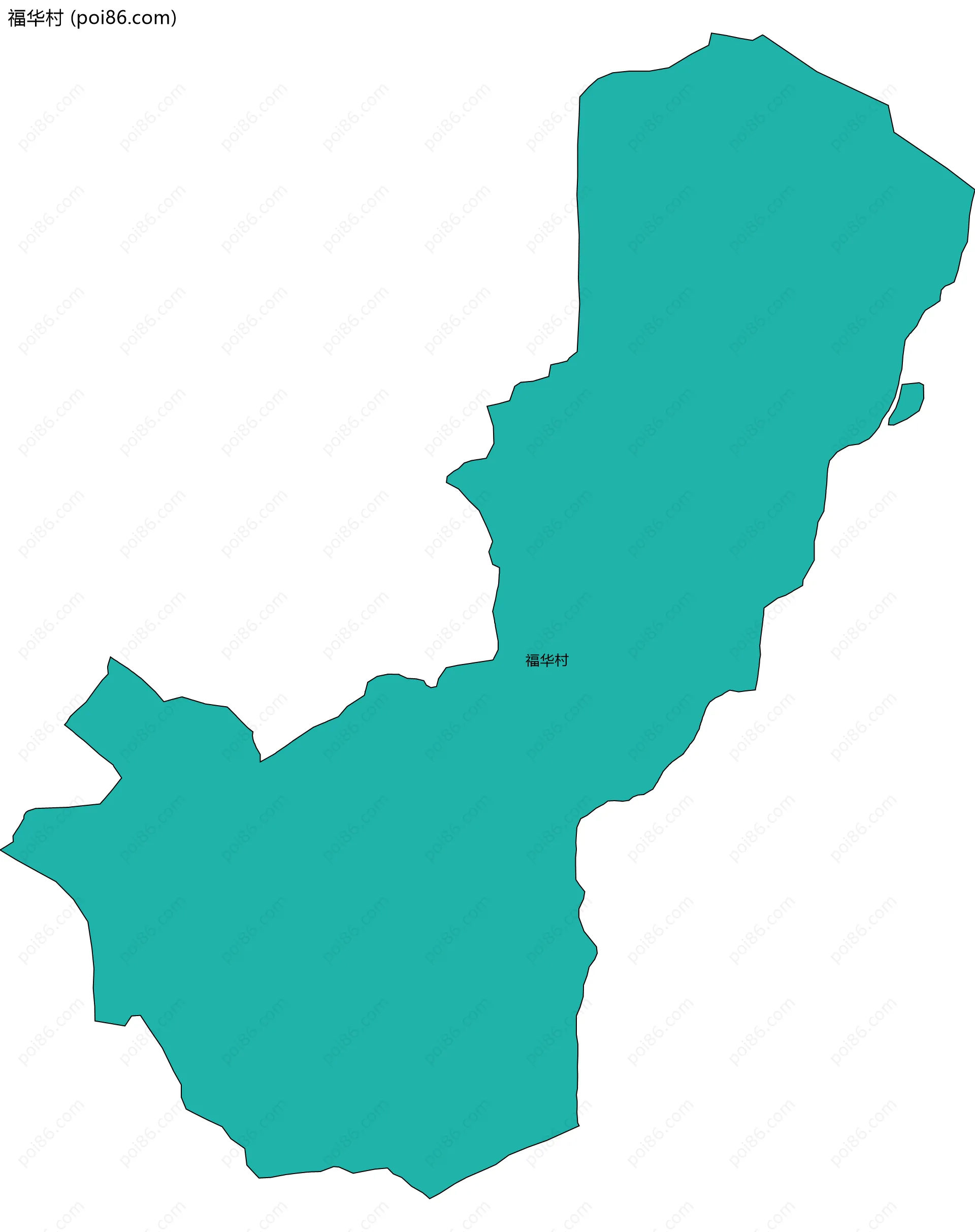 福华村边界地图