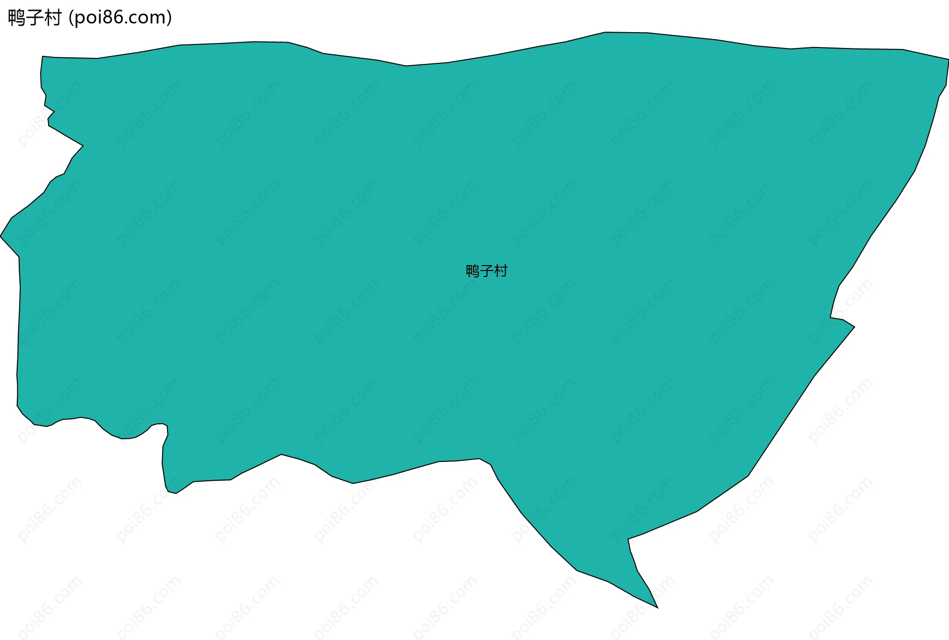 鸭子村边界地图