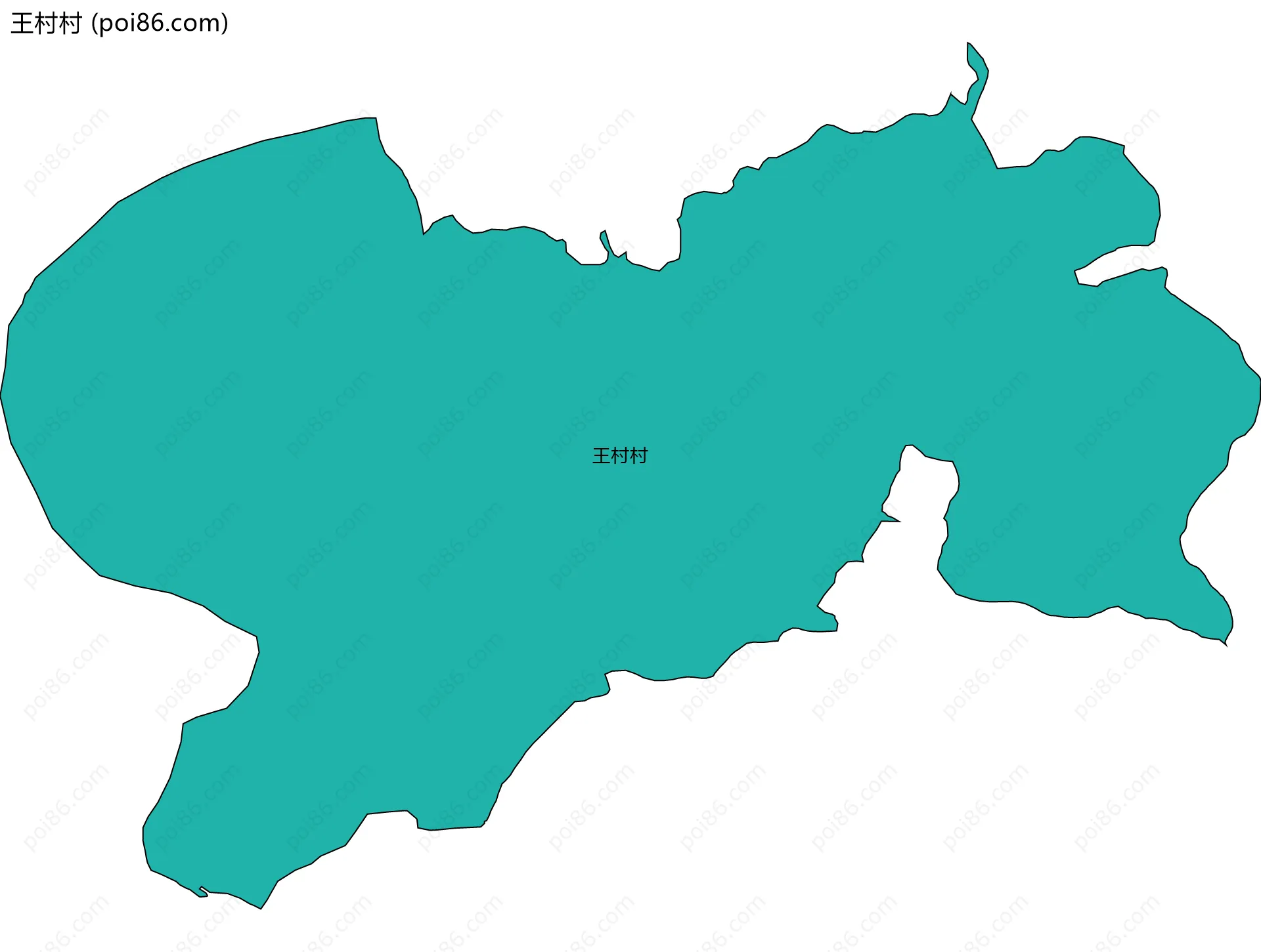 王村村边界地图