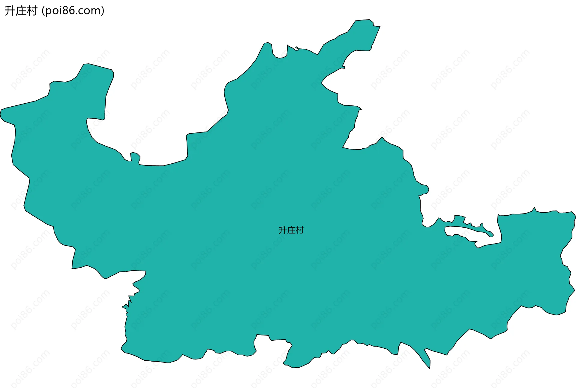 升庄村边界地图
