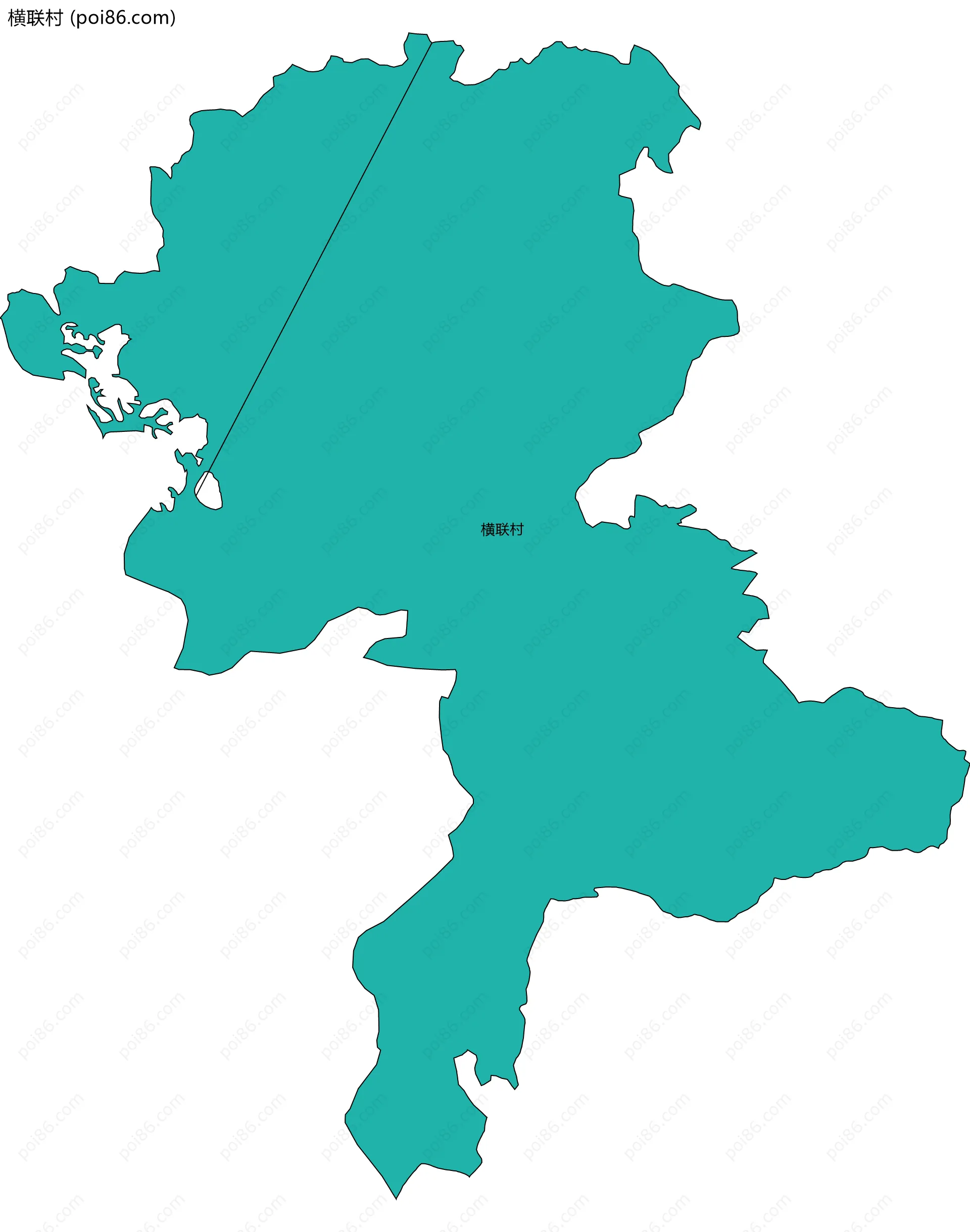 横联村边界地图