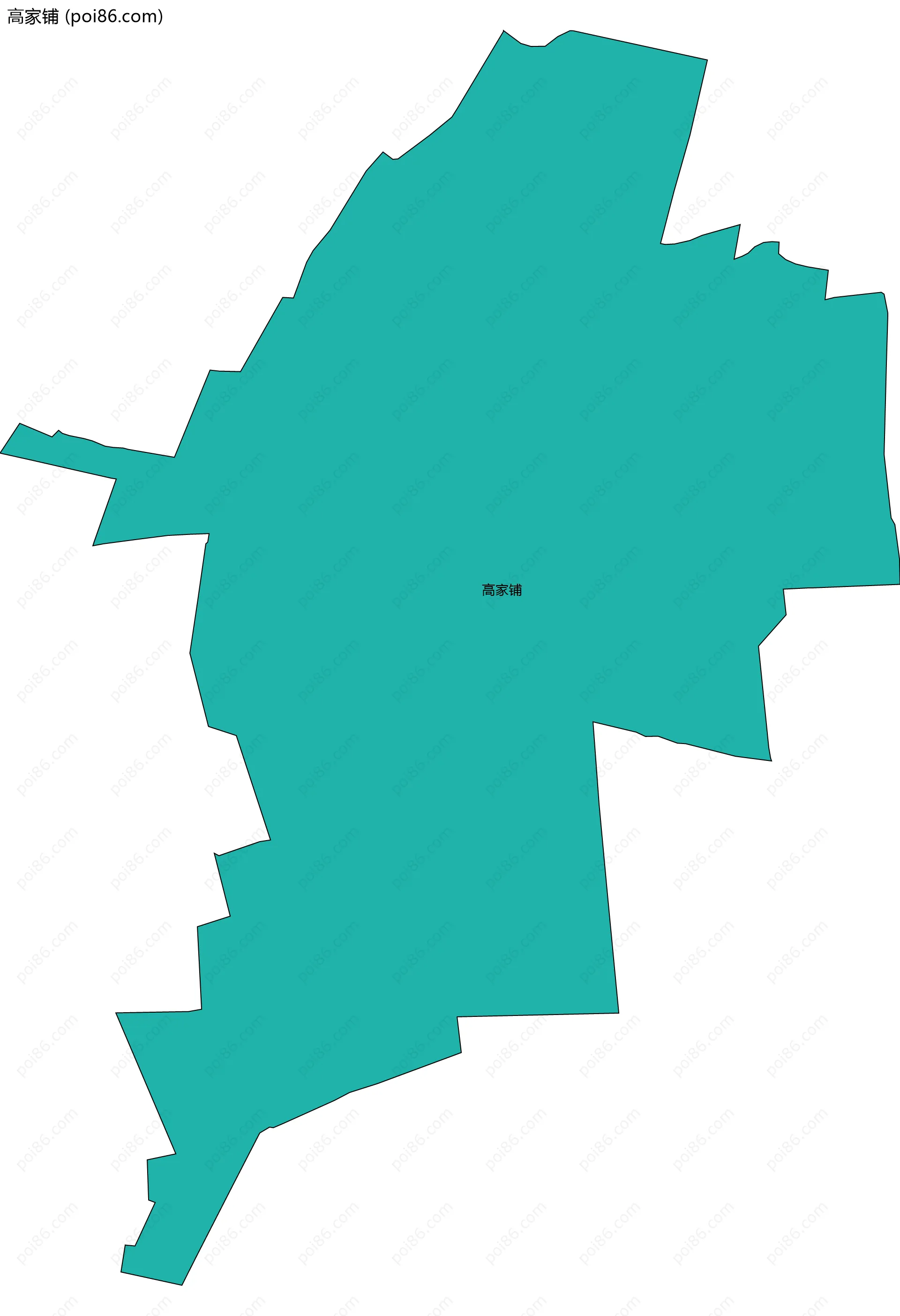 高家铺边界地图