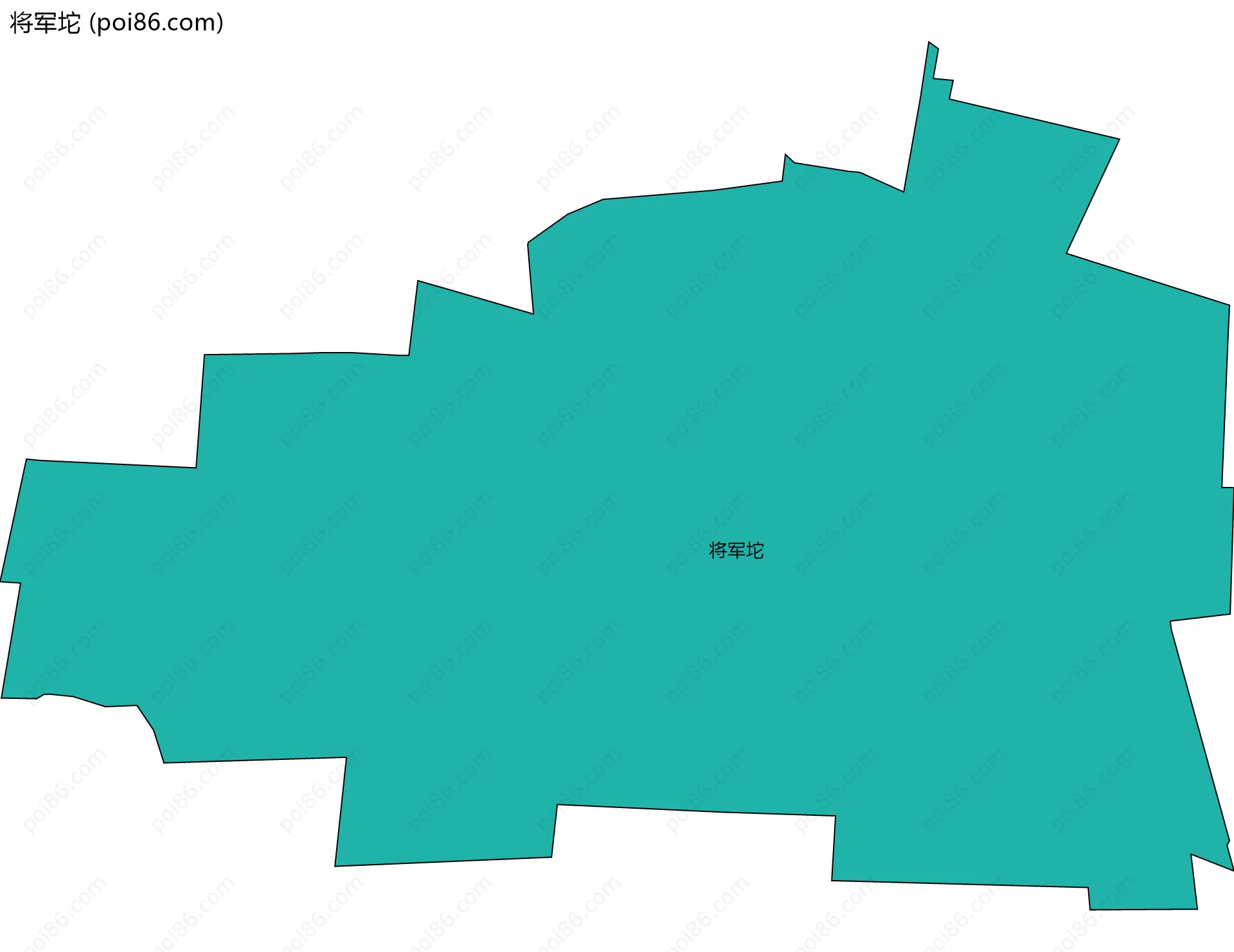 将军坨边界地图