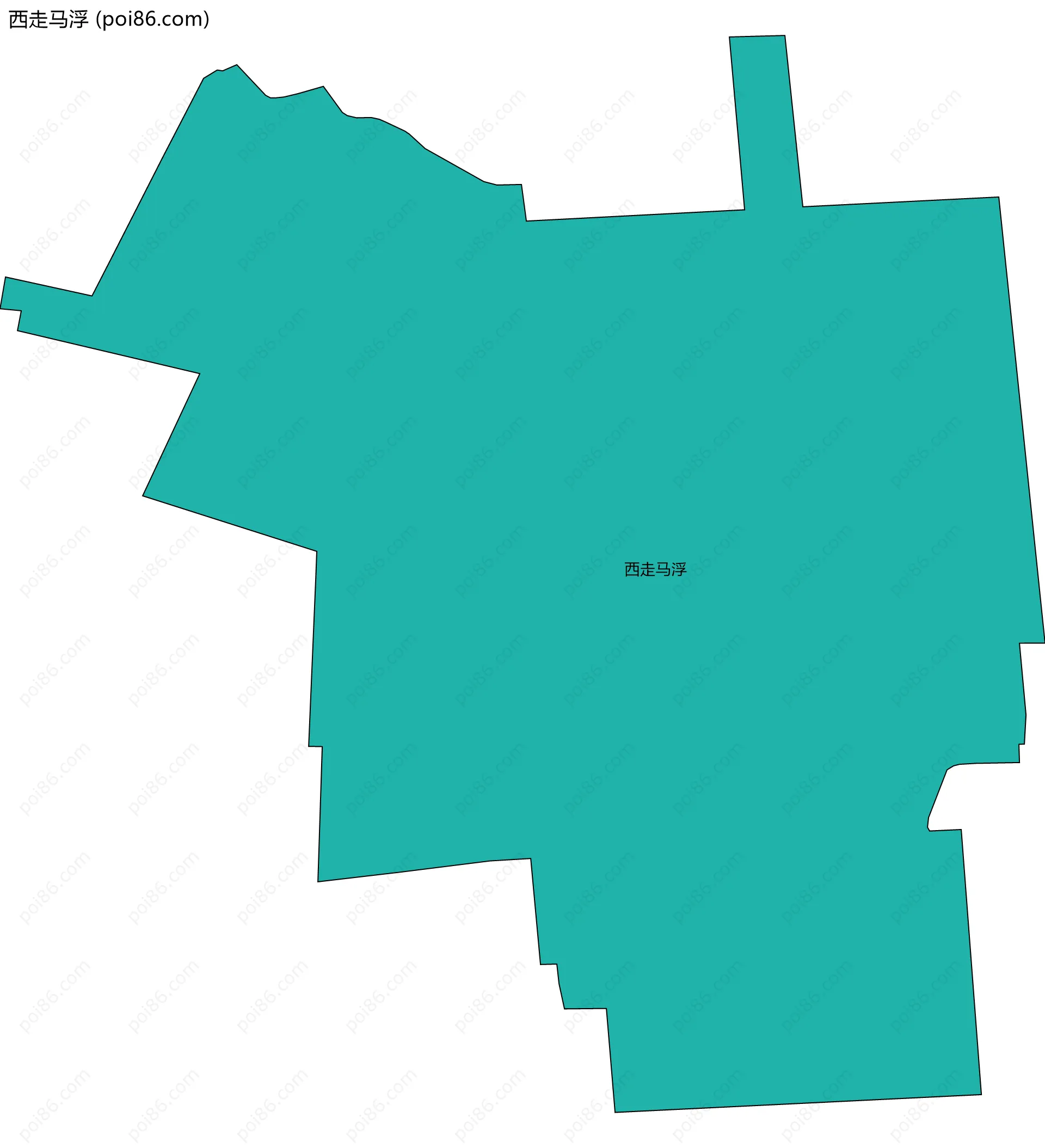 西走马浮边界地图
