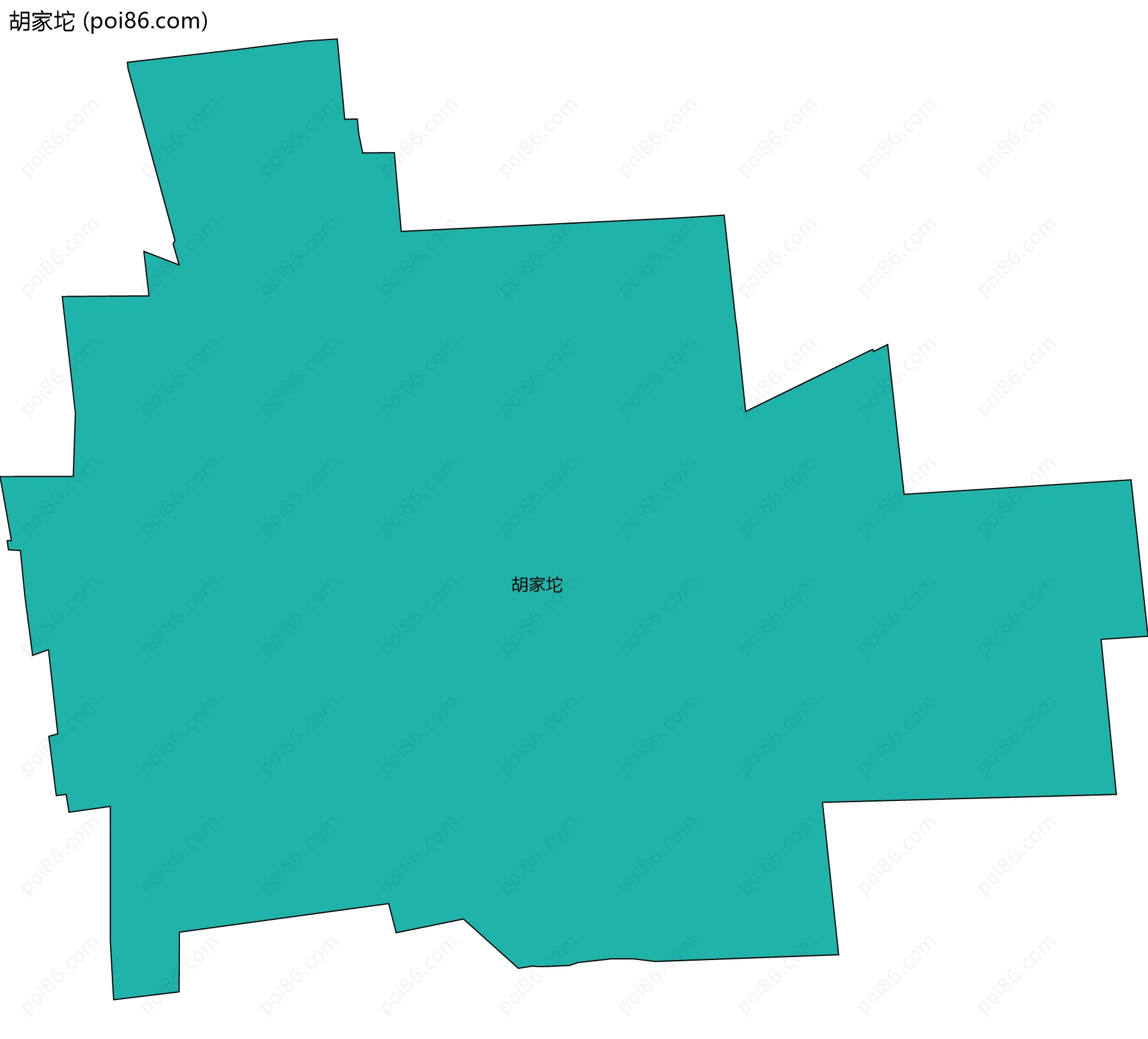 胡家坨边界地图