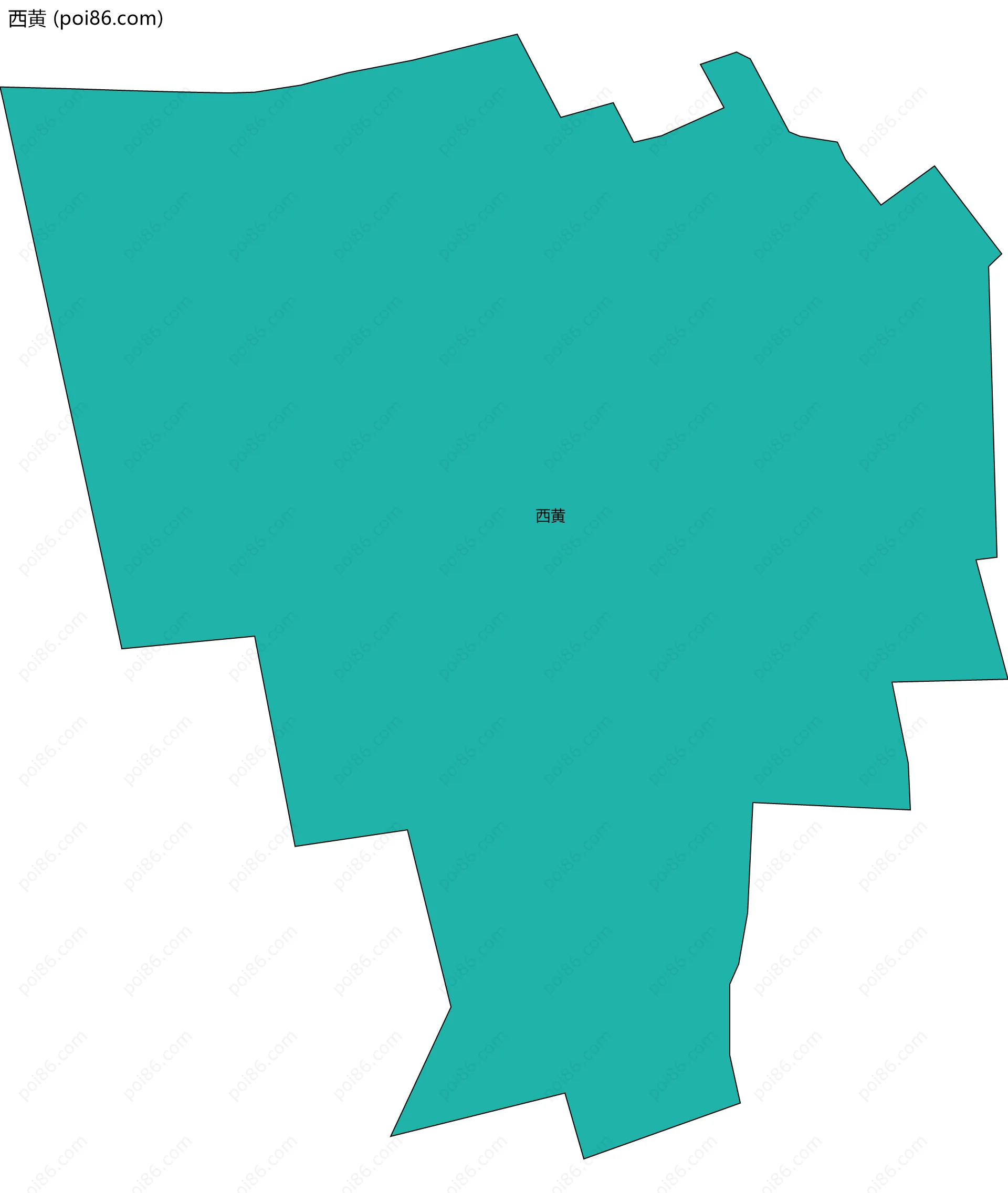 西黄边界地图